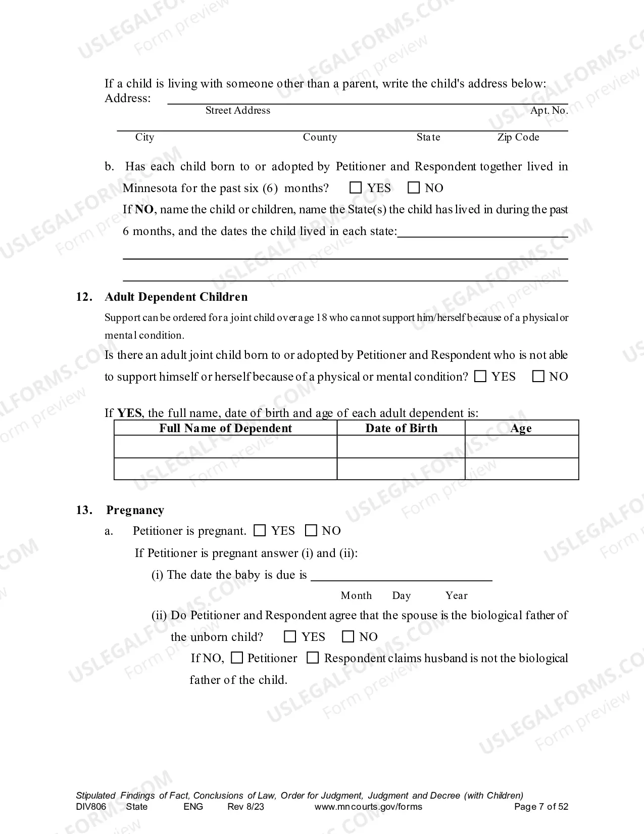 Preview Marital Termination Agreement