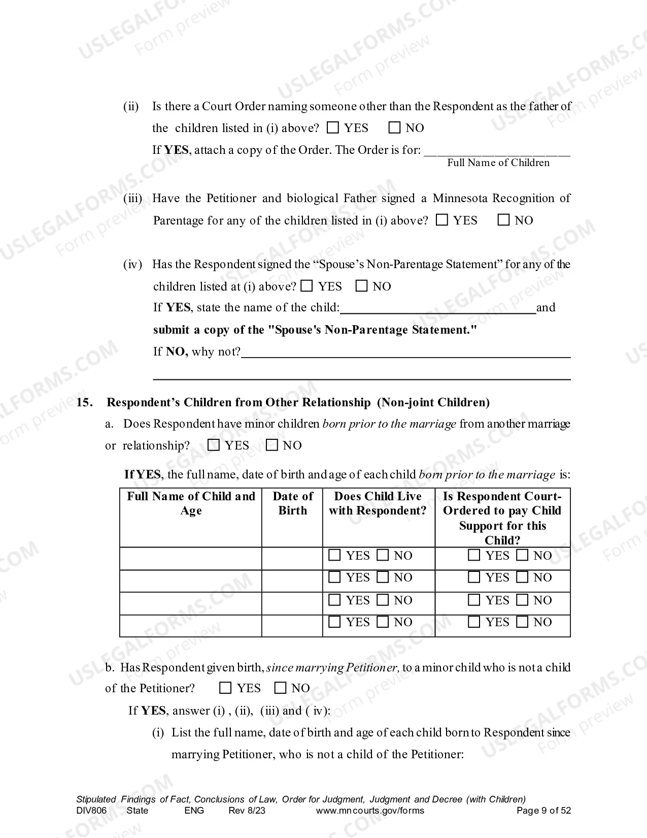 Preview Marital Termination Agreement