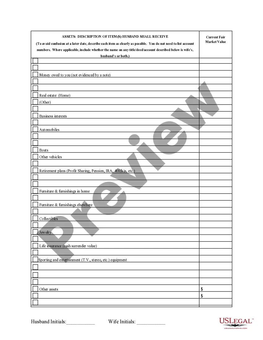 Preview Marital Domestic Separation and Property Settlement Agreement Minor Children Parties May have Joint Property or Debts effective Immediately