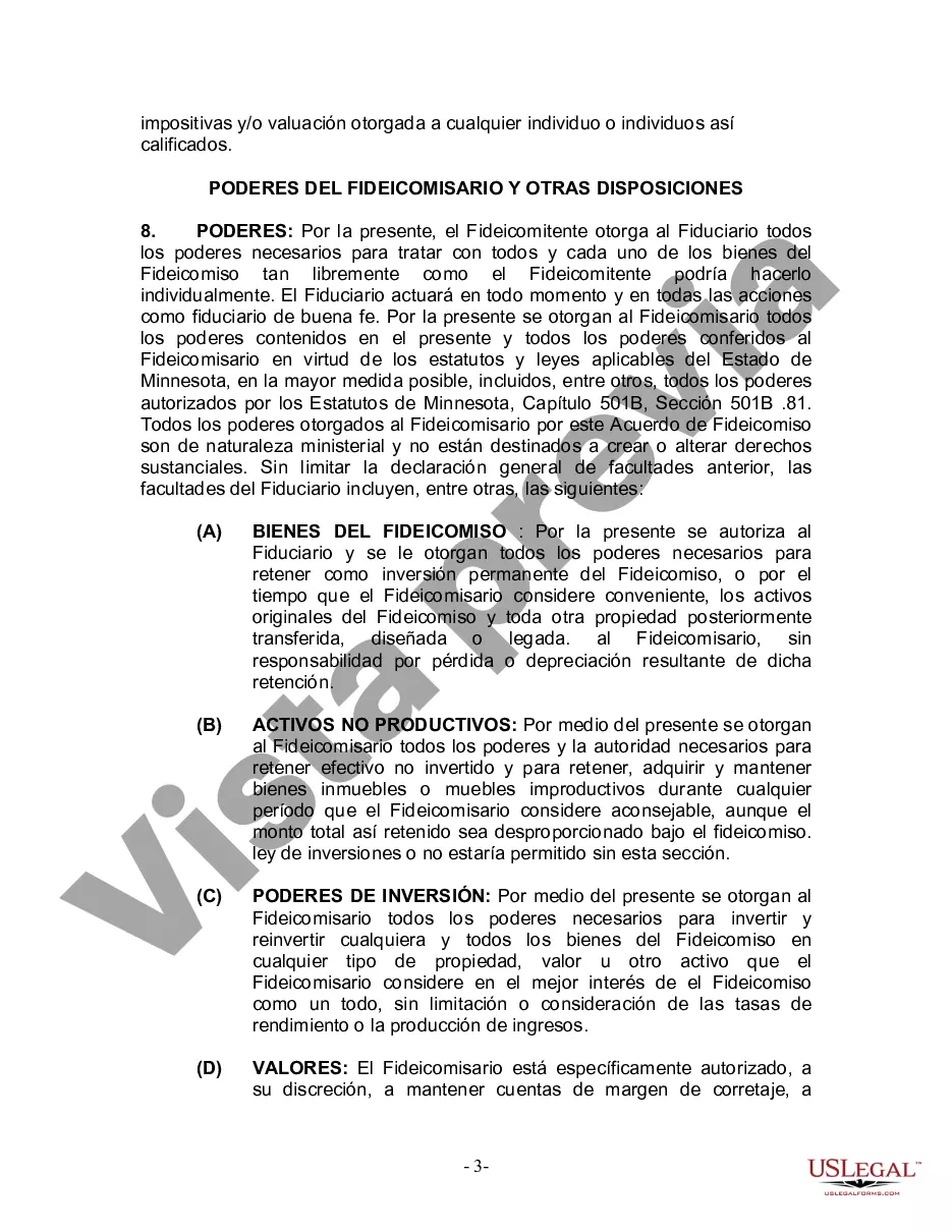 Preview Fideicomiso en vida para esposo y esposa sin hijos
