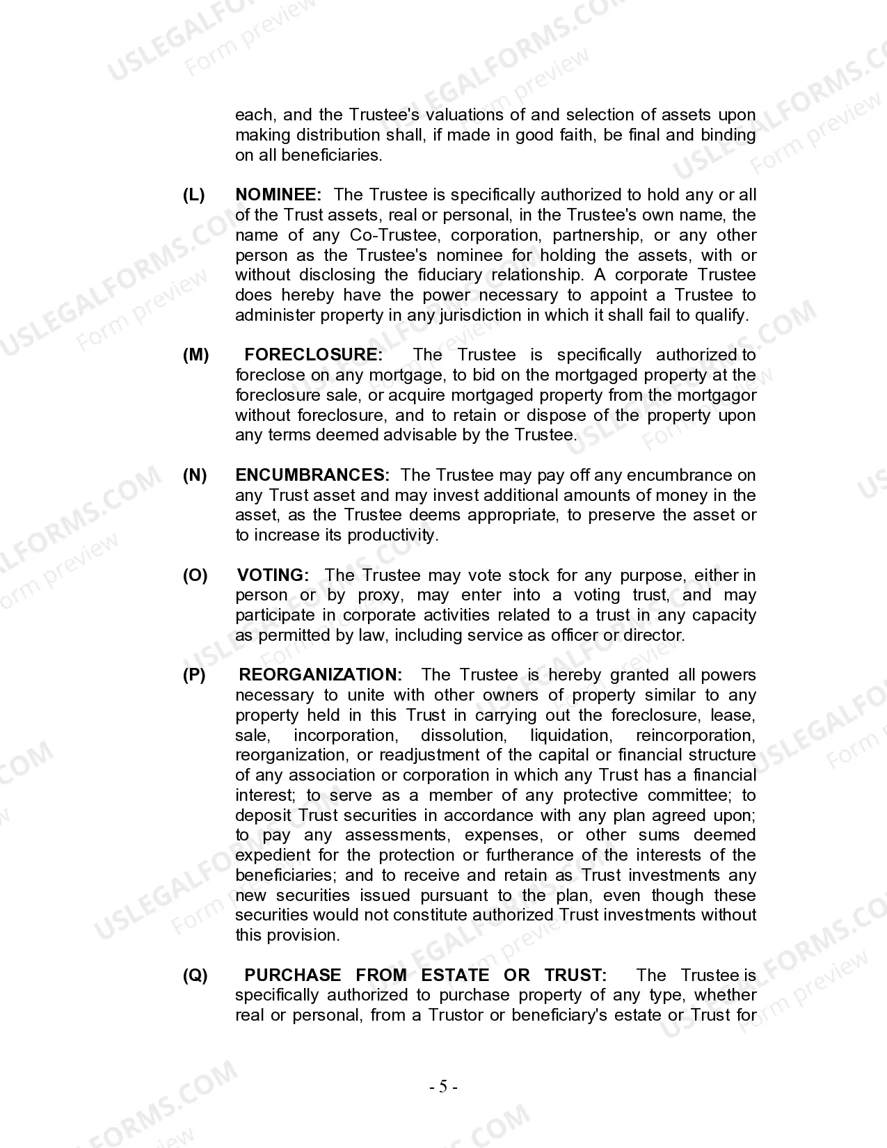 Preview Living Trust for Husband and Wife with Minor and or Adult Children