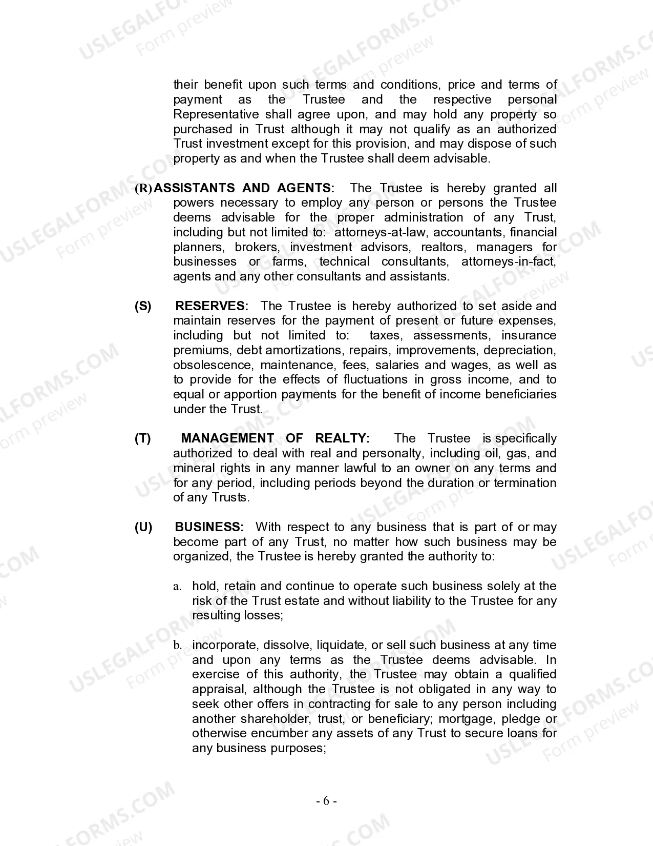 Preview Living Trust for Husband and Wife with Minor and or Adult Children