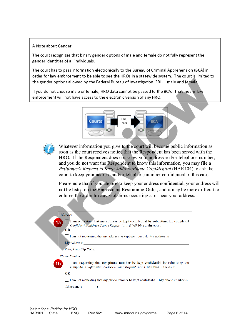 Hennepin Minnesota How to Apply for a Harassment Restraining Order
