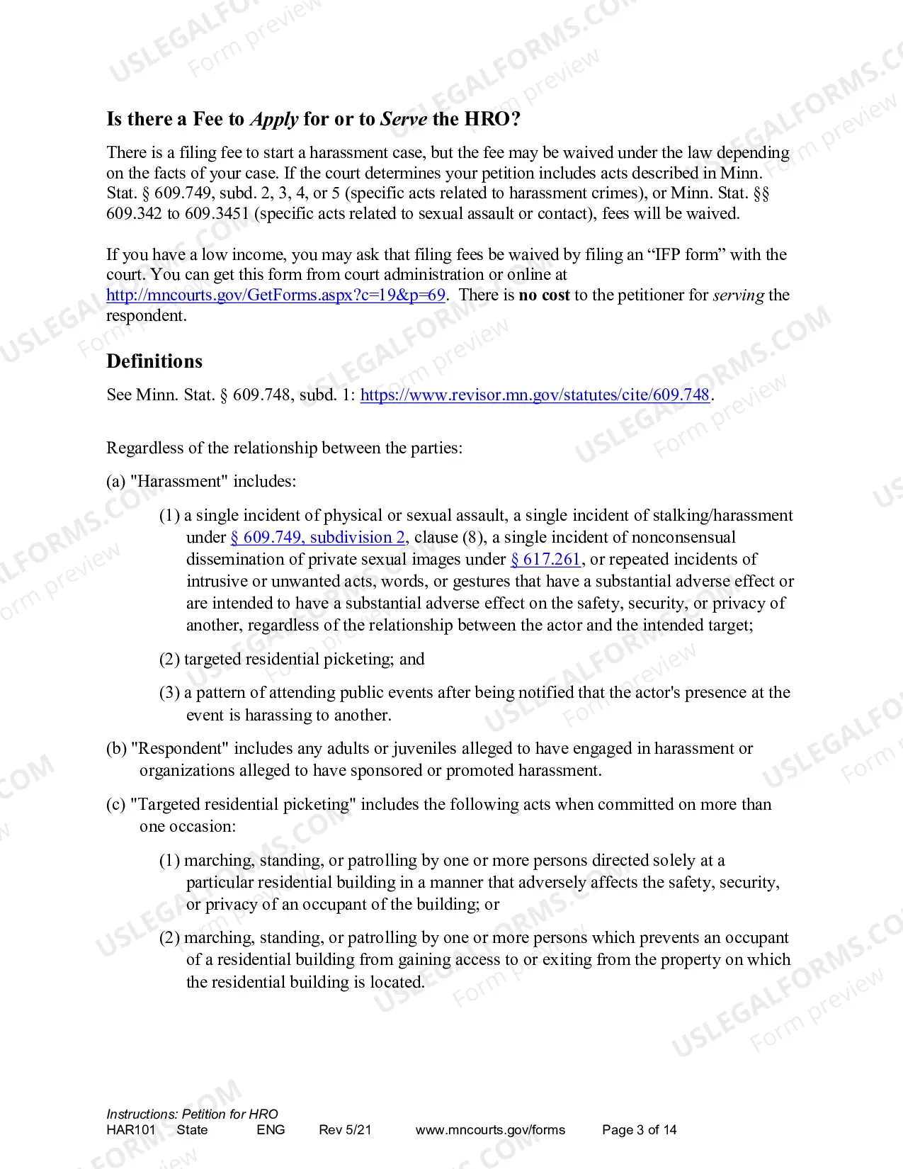 Preview How to Apply for a Harassment Restraining Order - Petitioner Instructions