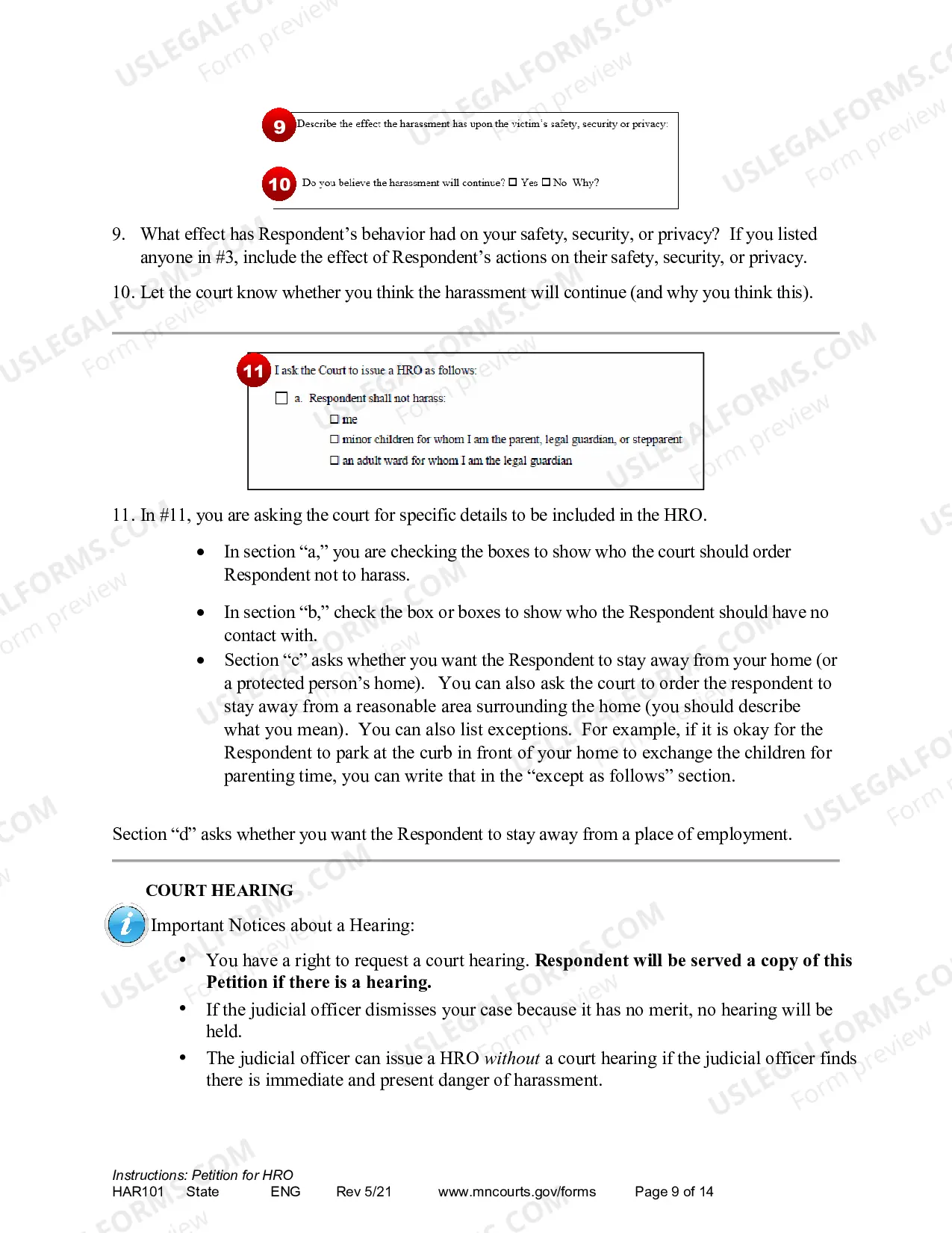Preview How to Apply for a Harassment Restraining Order - Petitioner Instructions
