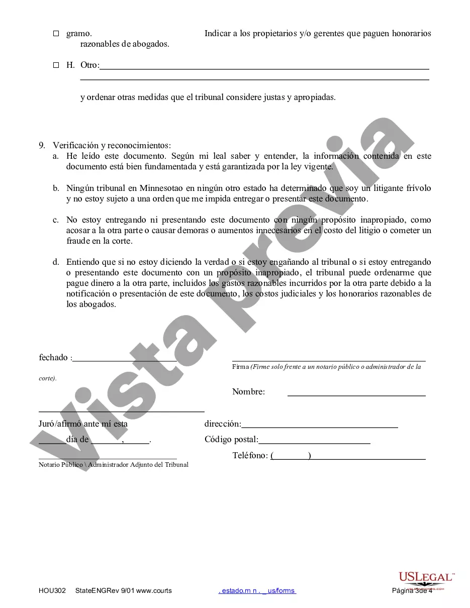 Preview Declaración jurada de depósito en garantía de la renta