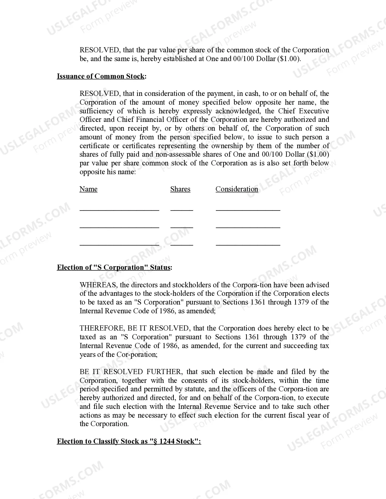 Preview Minutes for Organizational Meeting