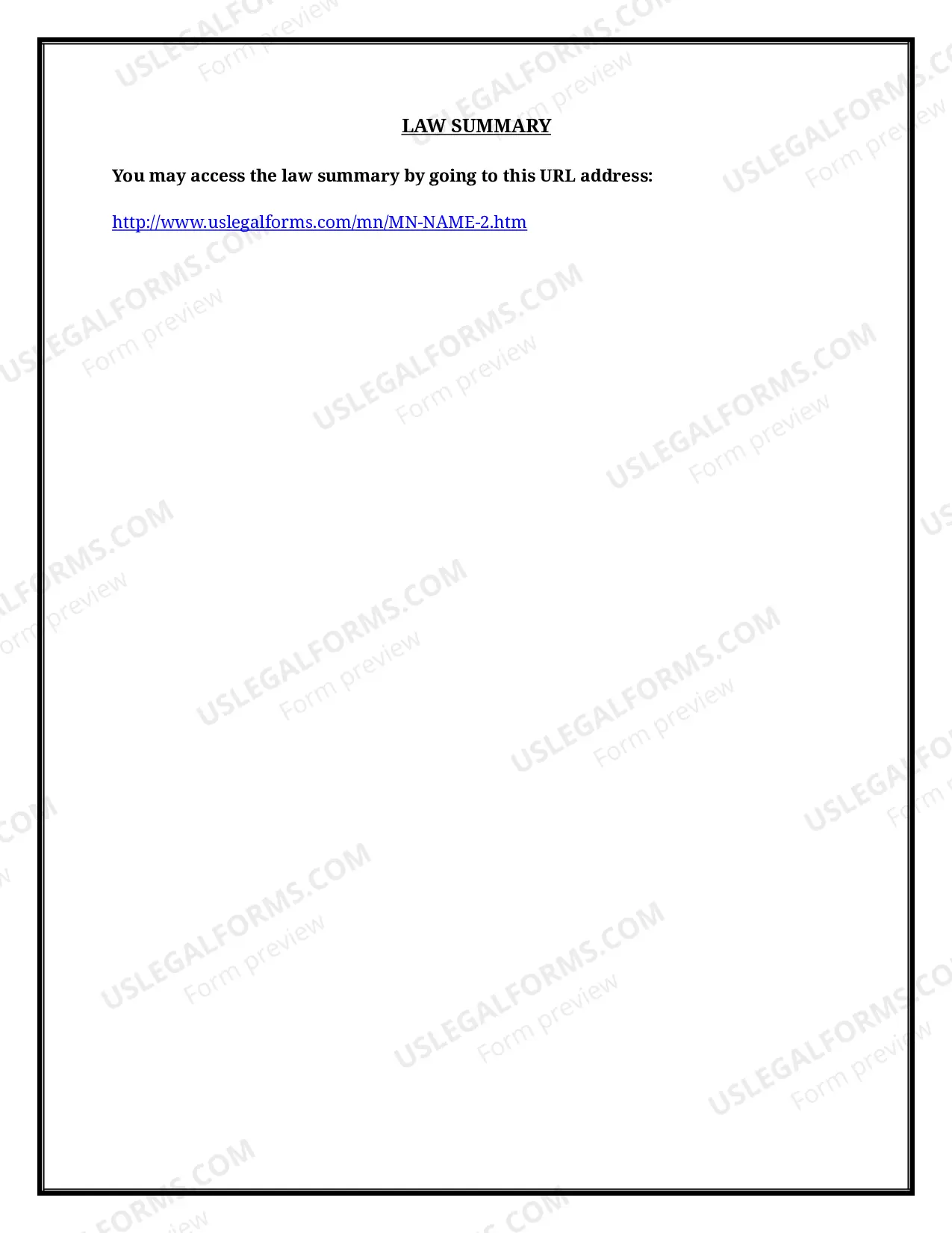 Preview Minnesota Name Change Instructions and Forms Package for a Minor