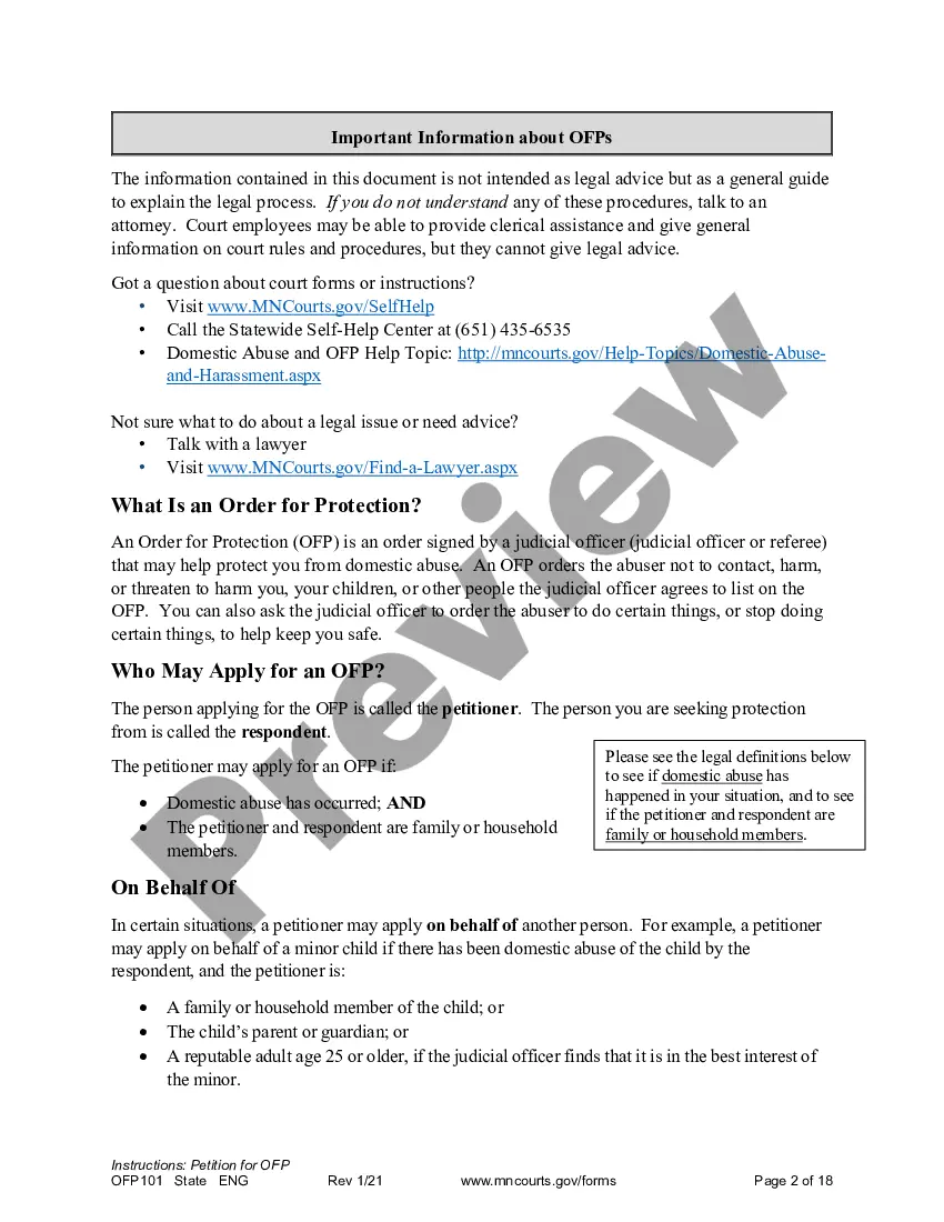 Get Instructions to Apply for an Order for Protection Preview Instructions to Apply for an Order for Protection