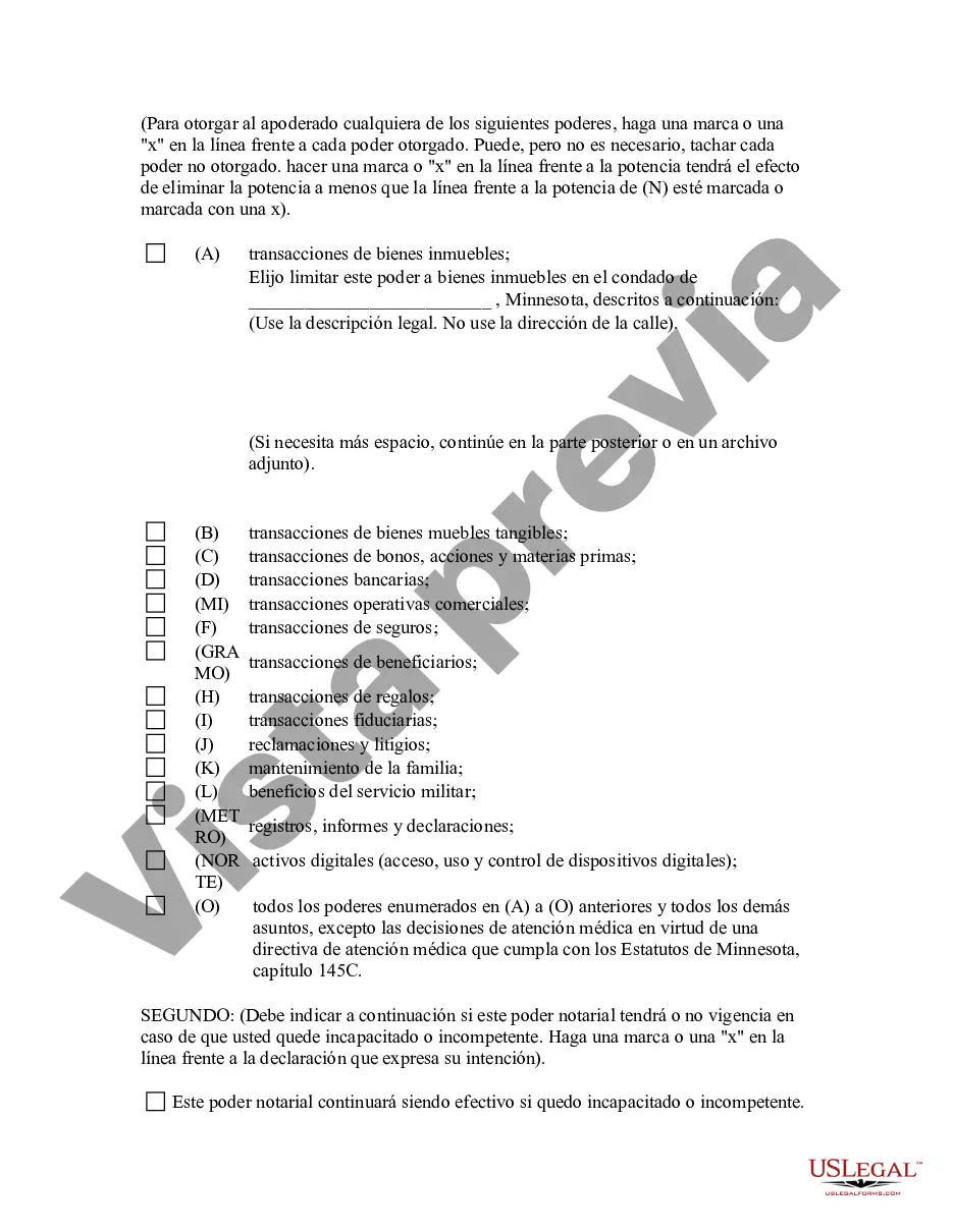 Preview Poder General Estatutario con Disposiciones Duraderas