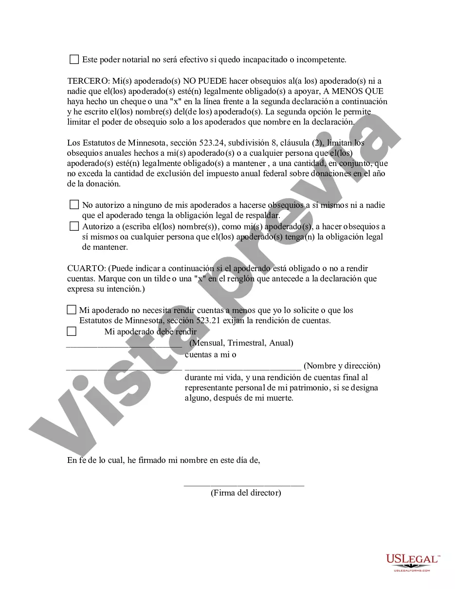 Preview Poder General Estatutario con Disposiciones Duraderas