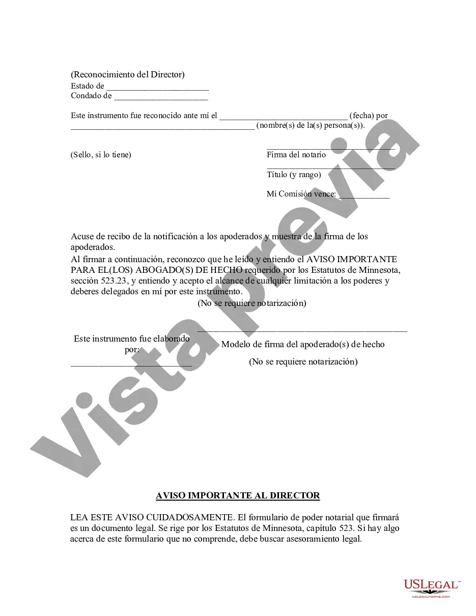 Preview Poder General Estatutario con Disposiciones Duraderas