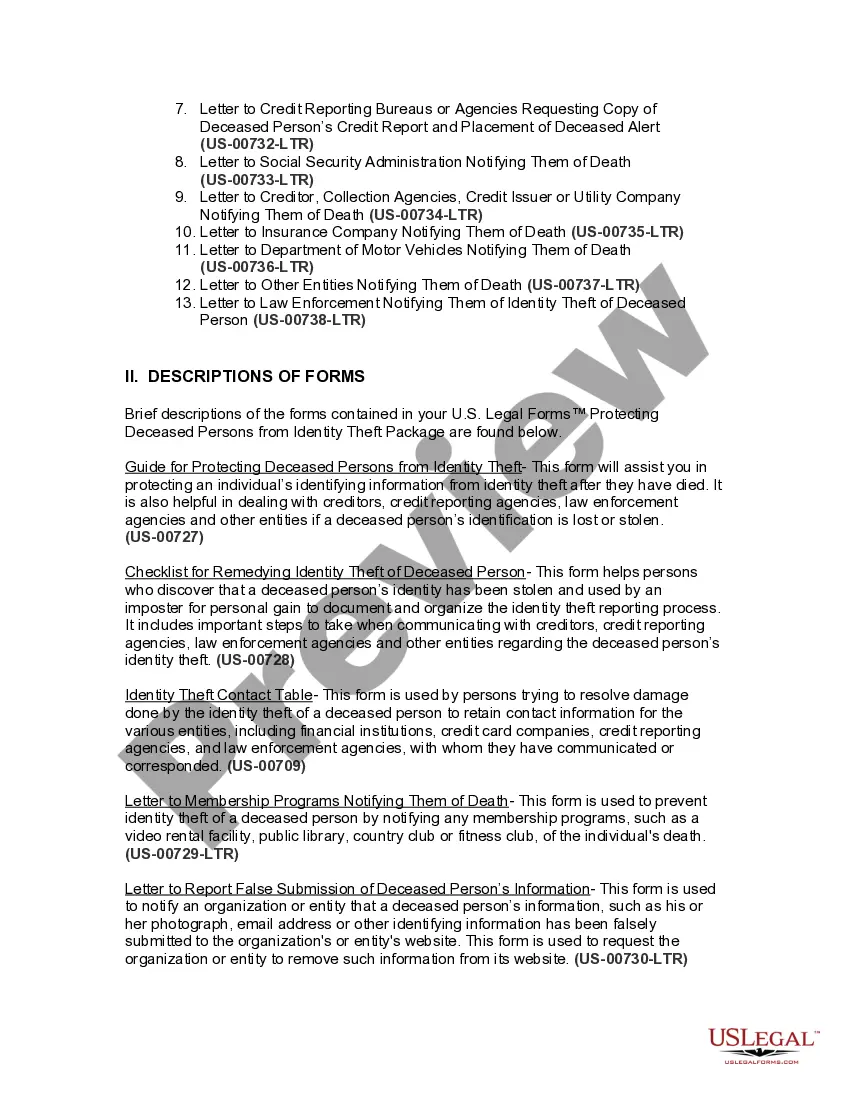 Preview Minnesota Protecting Deceased Persons from Identity Theft