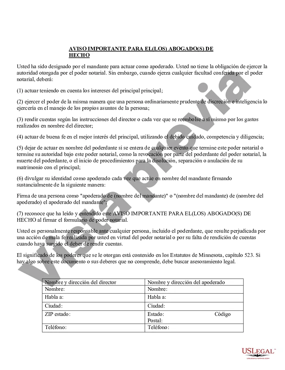 Preview Poder notarial especial o limitado para transacciones de compra de bienes raíces por parte del comprador