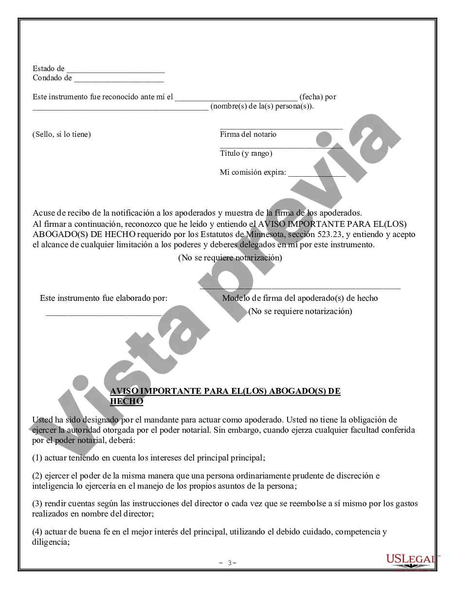 Preview Poder Notarial Limitado para Transacciones de Acciones y Poderes Corporativos
