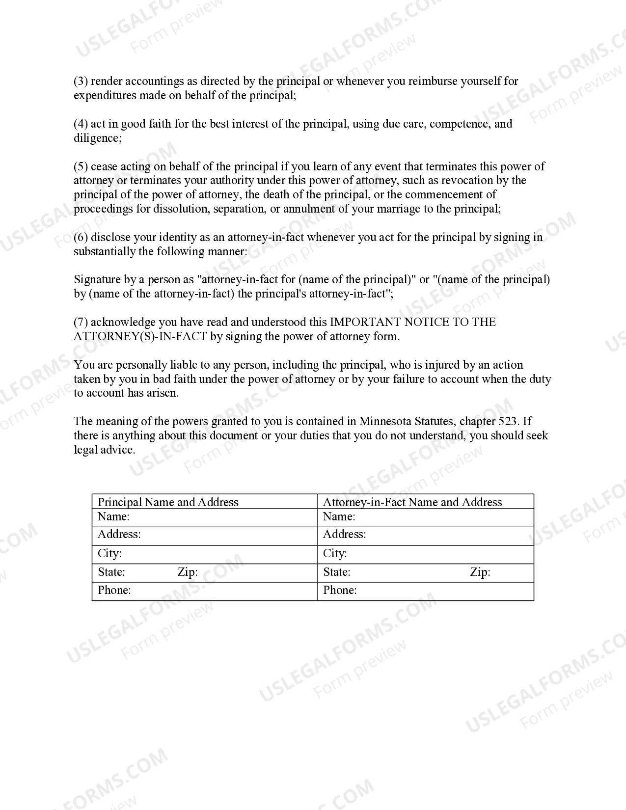 Preview Special Durable Power of Attorney for Bank Account Matters