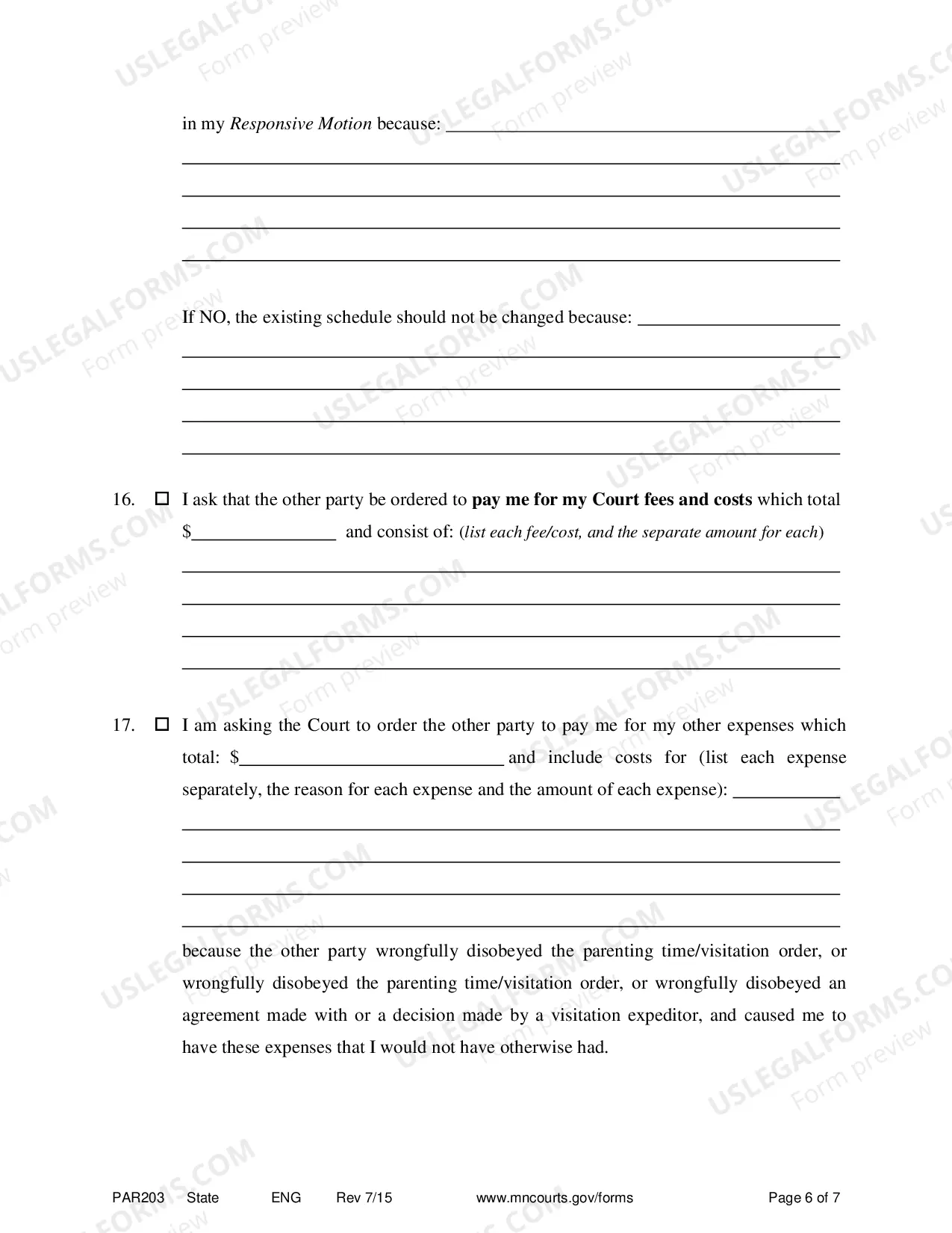 Preview Affidavit in Support of Responsive Motion