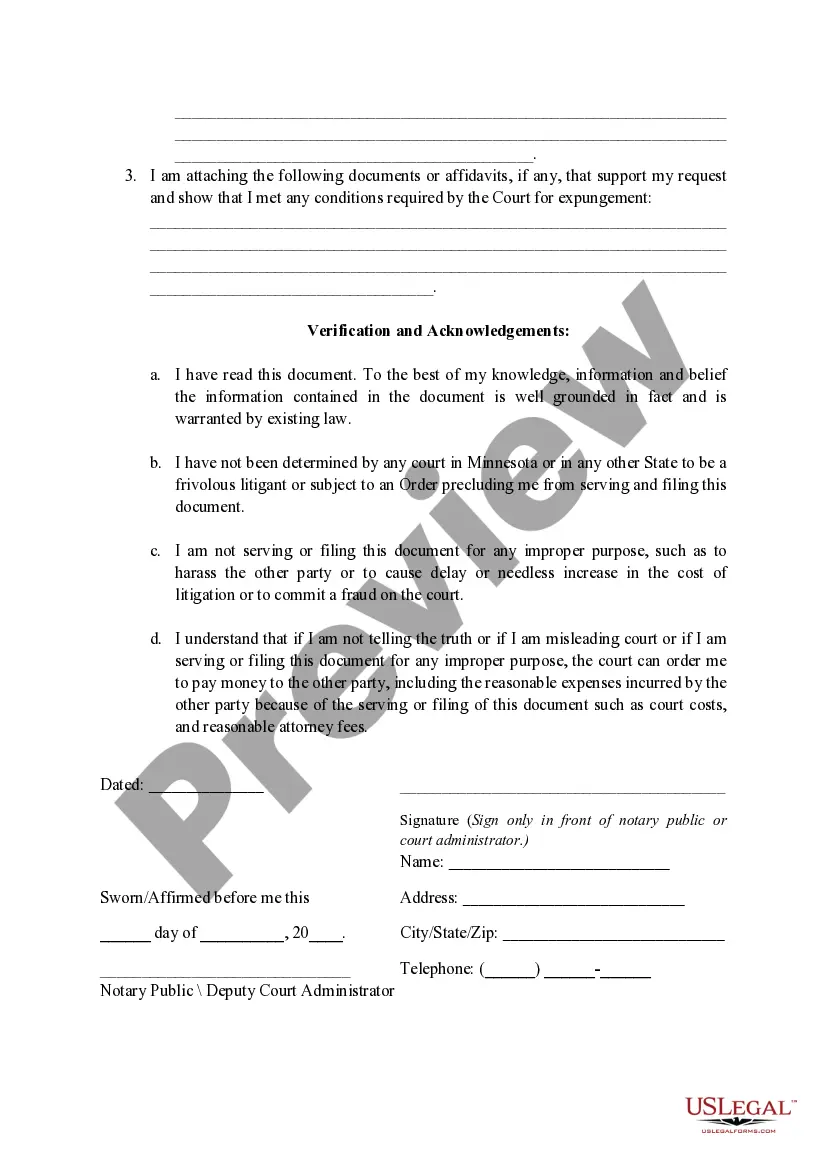 Get Notice of Motion and Motion for Expungement of Eviction Record Preview Notice of Motion and Motion for Expungement of Eviction Record