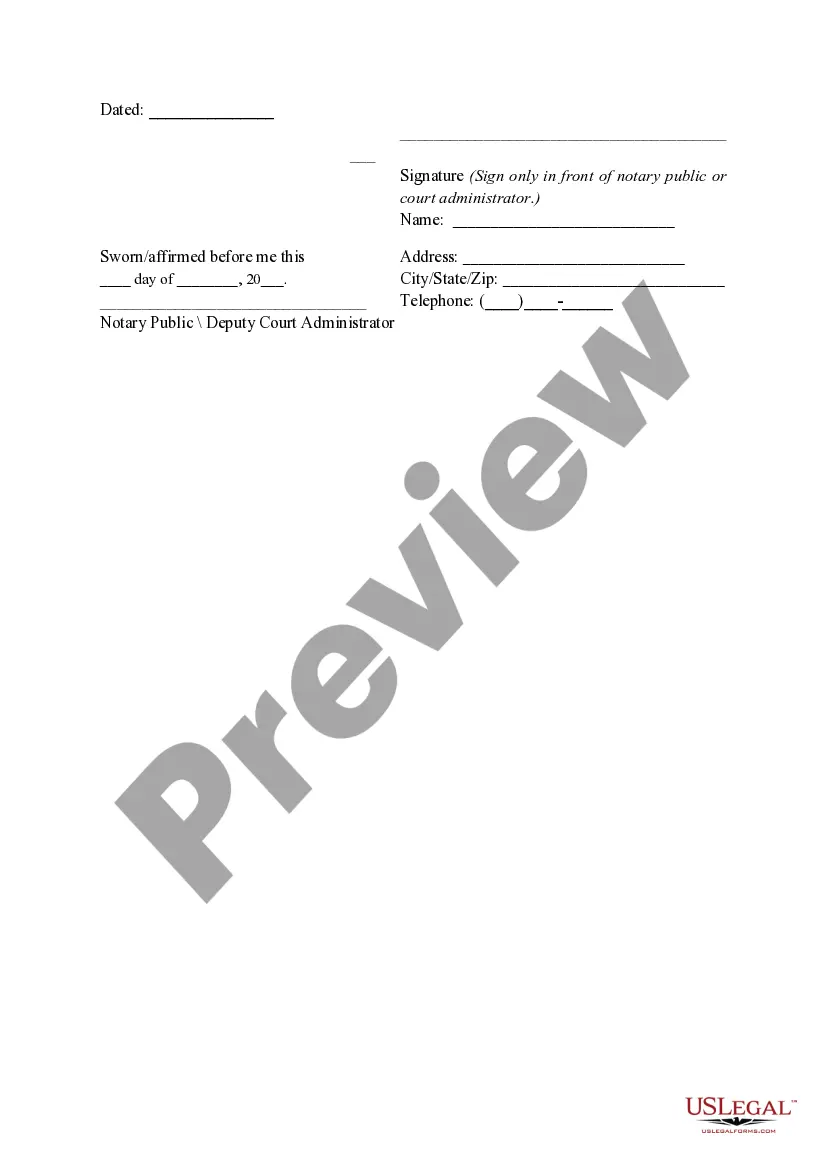 Get Affidavit in Support of Request for Expedited Hearing Preview Affidavit in Support of Request for Expedited Hearing