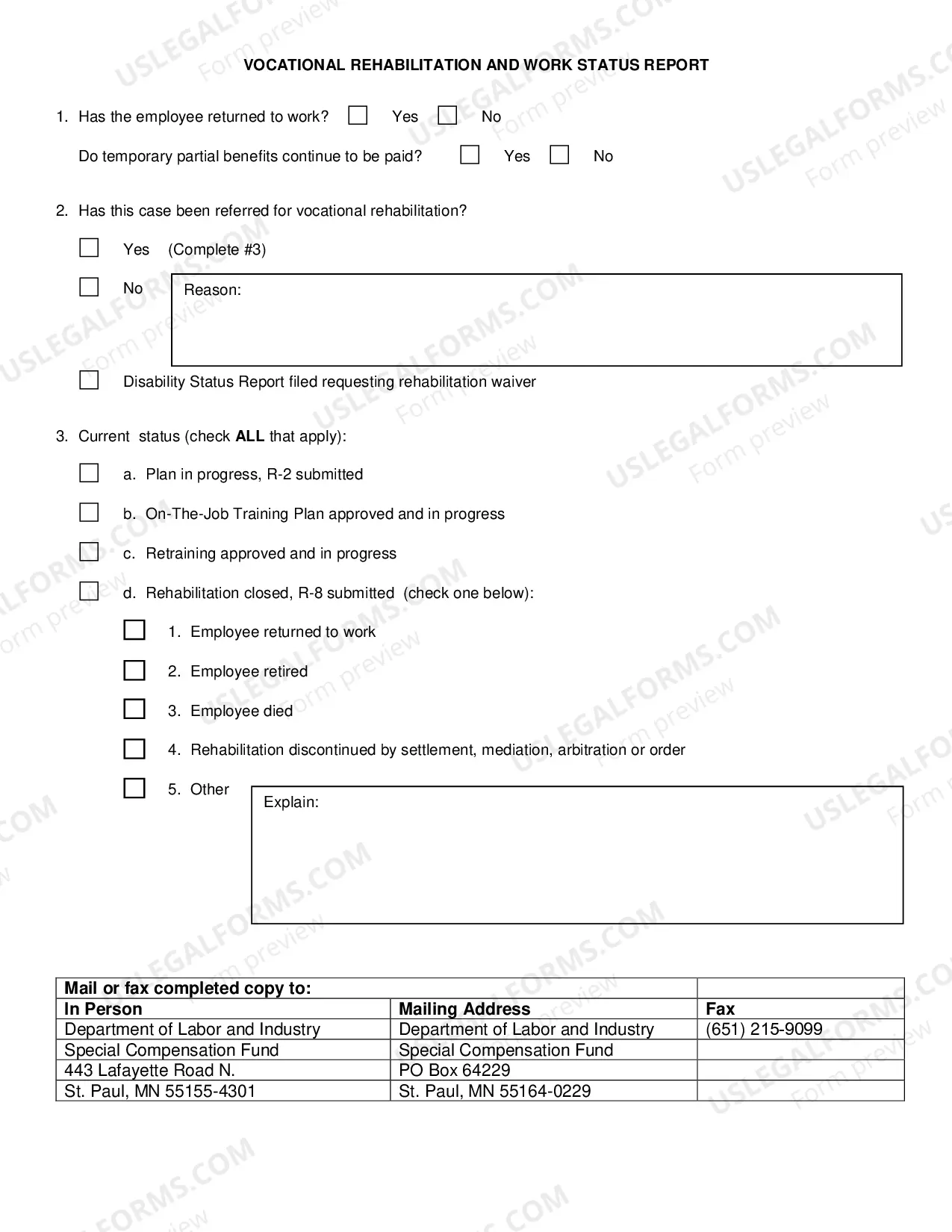 Preview Notice of Intention Second Injury for Workers' Compensation