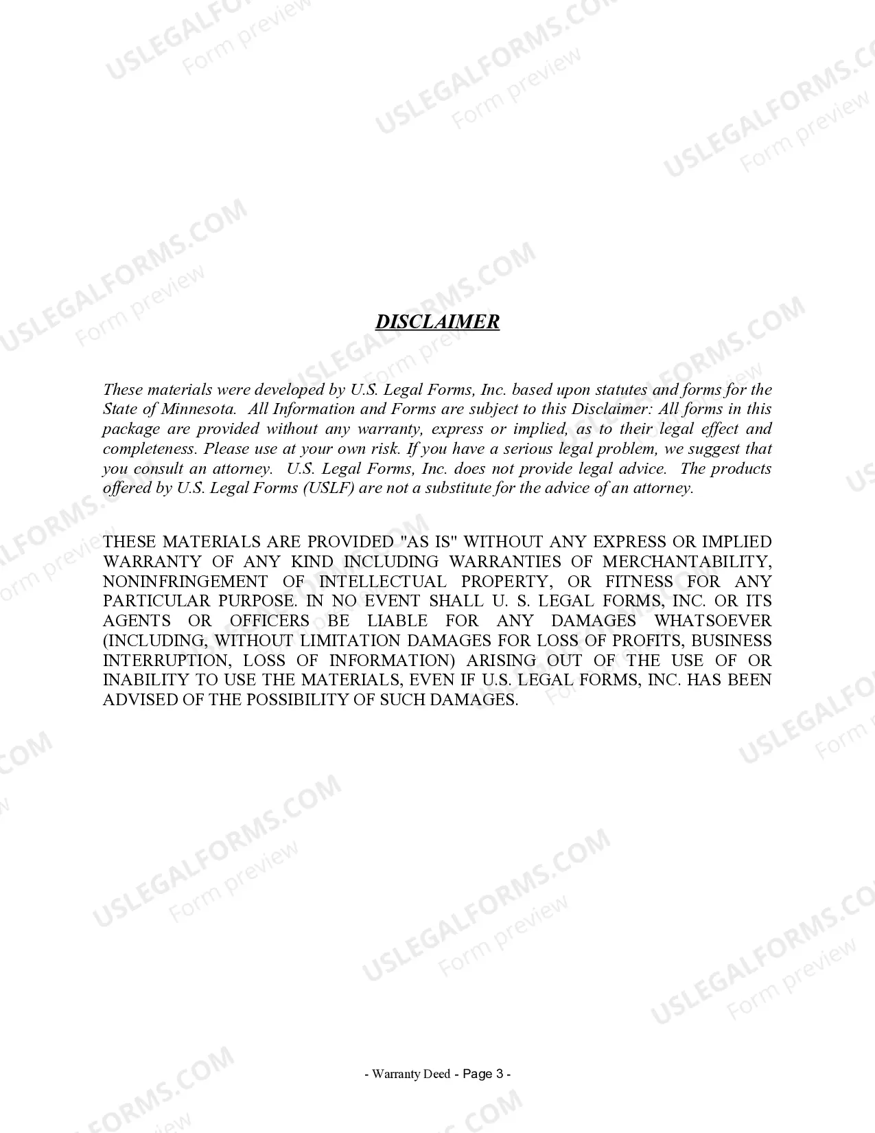 Preview Warranty Deed for Parents to Child with Reservation of Life Estate