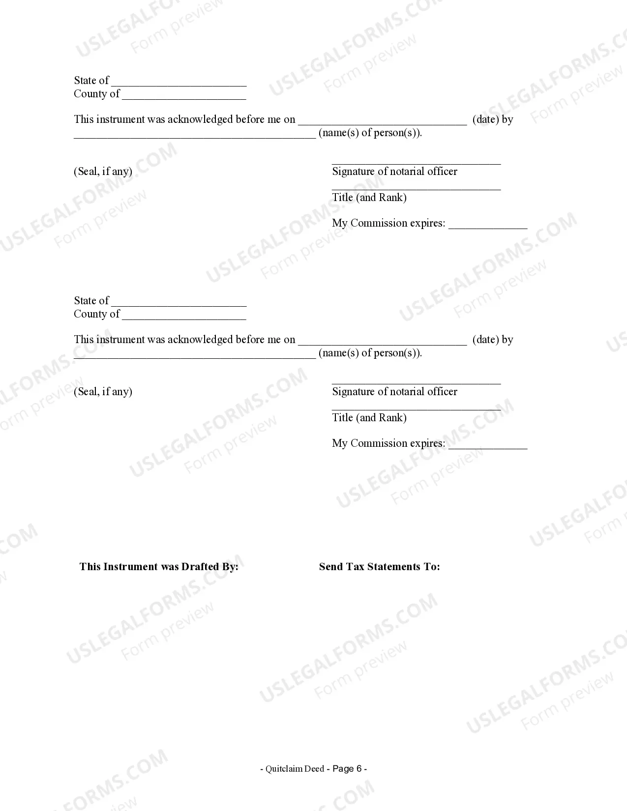Preview Quitclaim Deed for Four Individuals to Husband and Wife