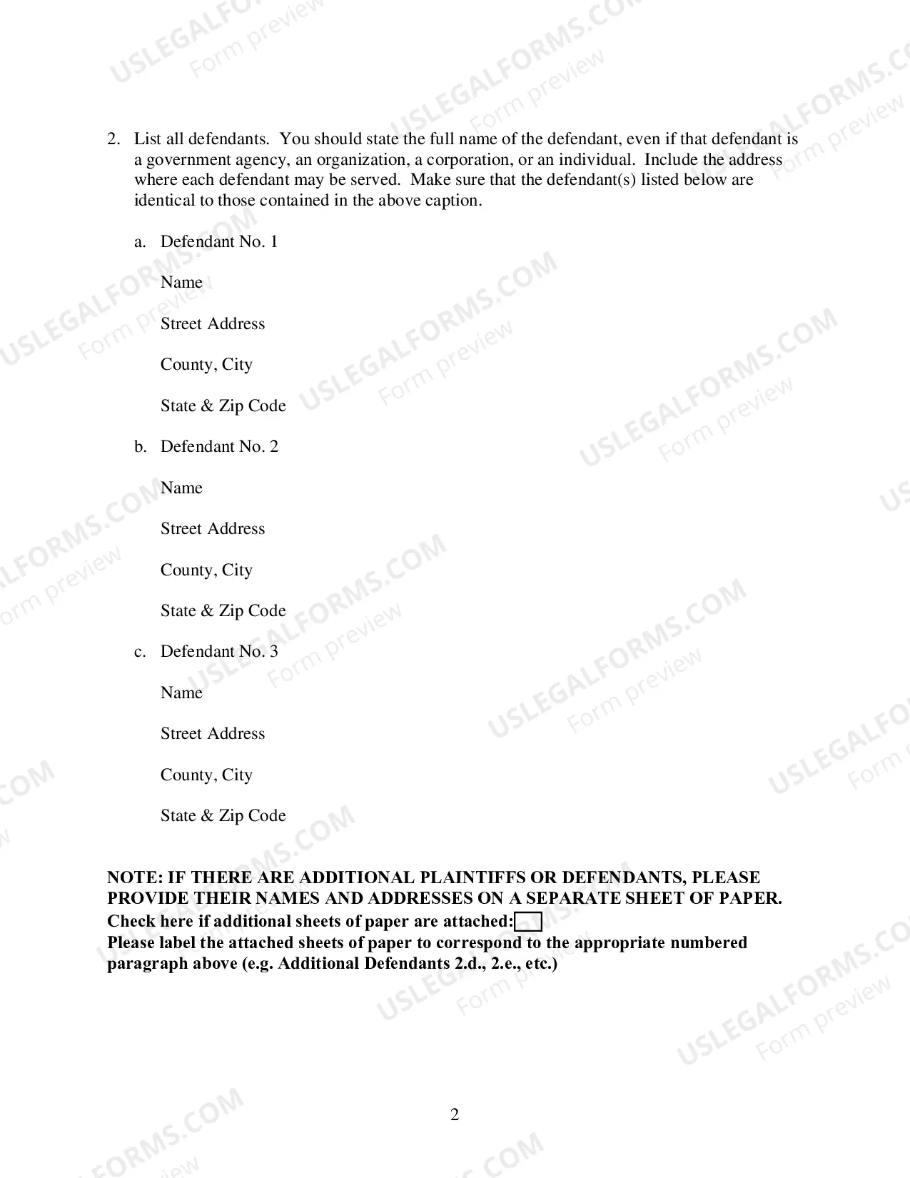 Preview General Complaint
