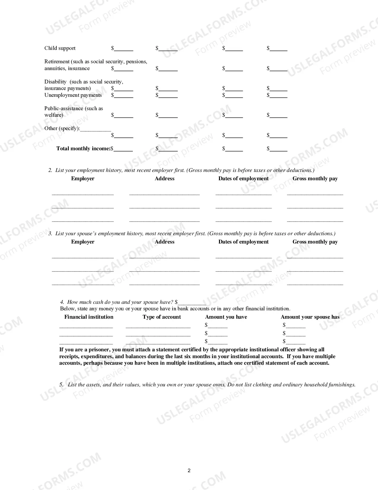 Preview Motion and Affidavit for Permission to Appeal In Forma Pauperis