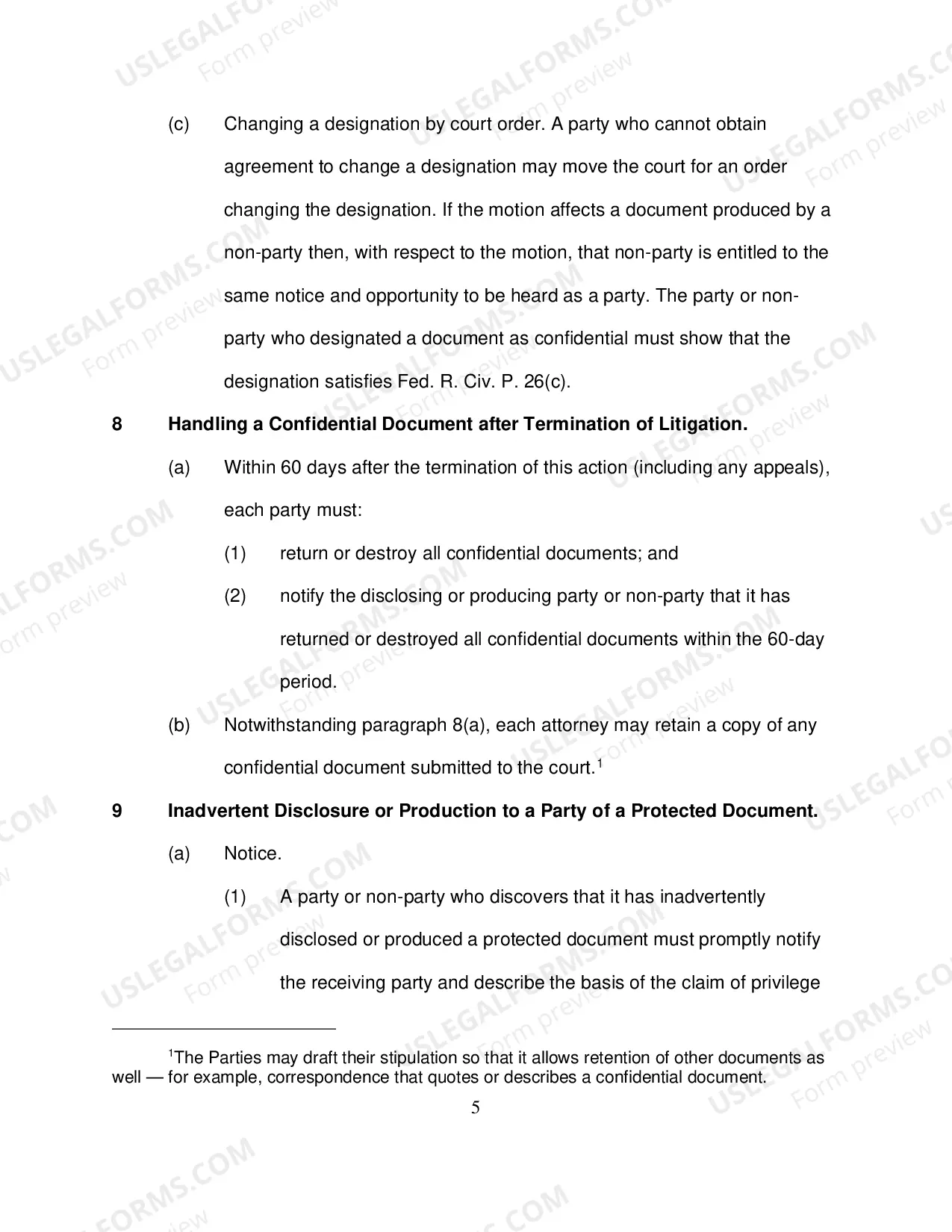 Preview Stipulation For Protective Order