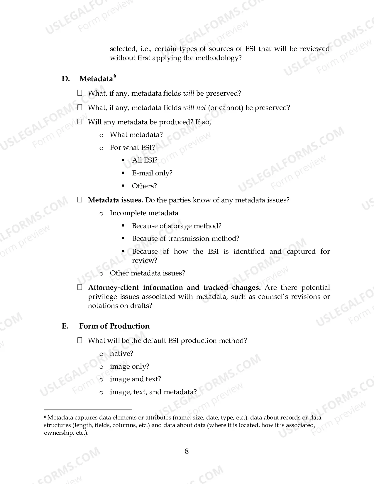 Preview Electronic Discovery Guide
