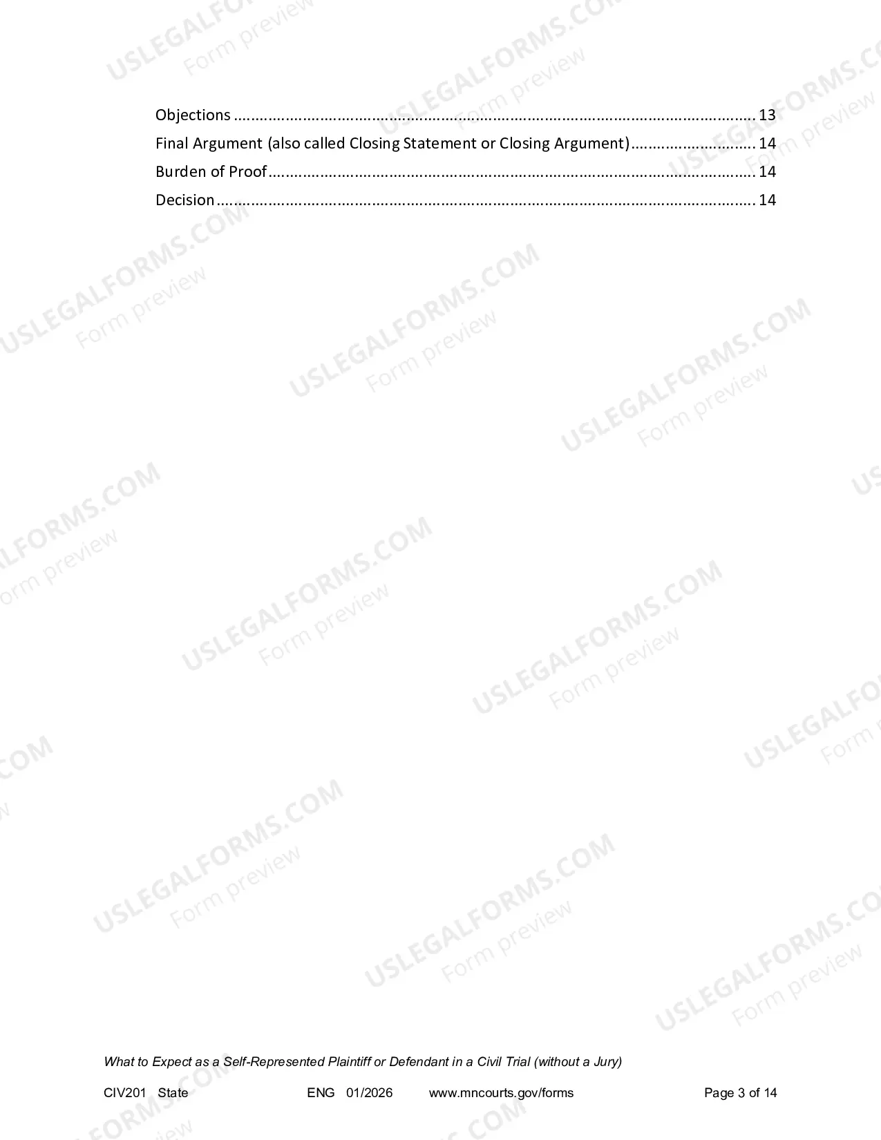 Preview Civil Trial Booklet