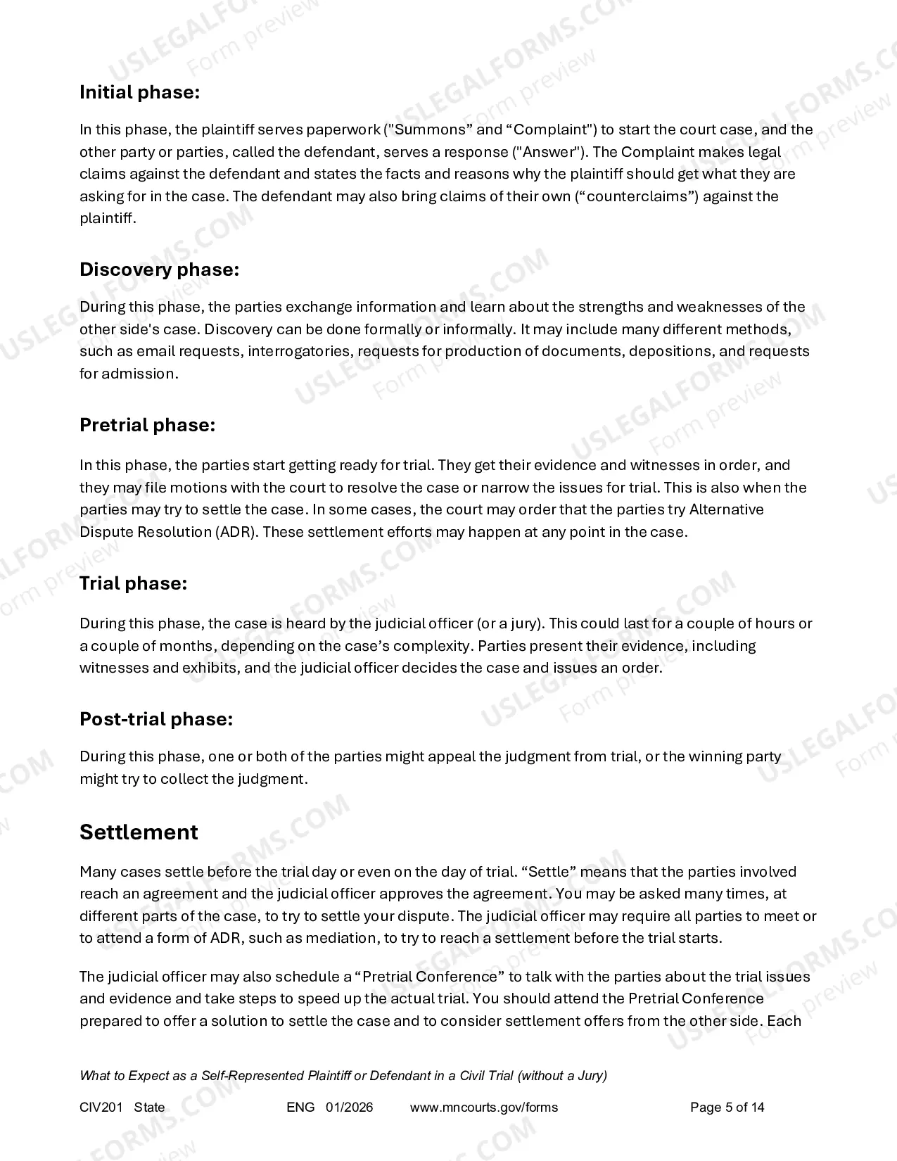 Preview Civil Trial Booklet