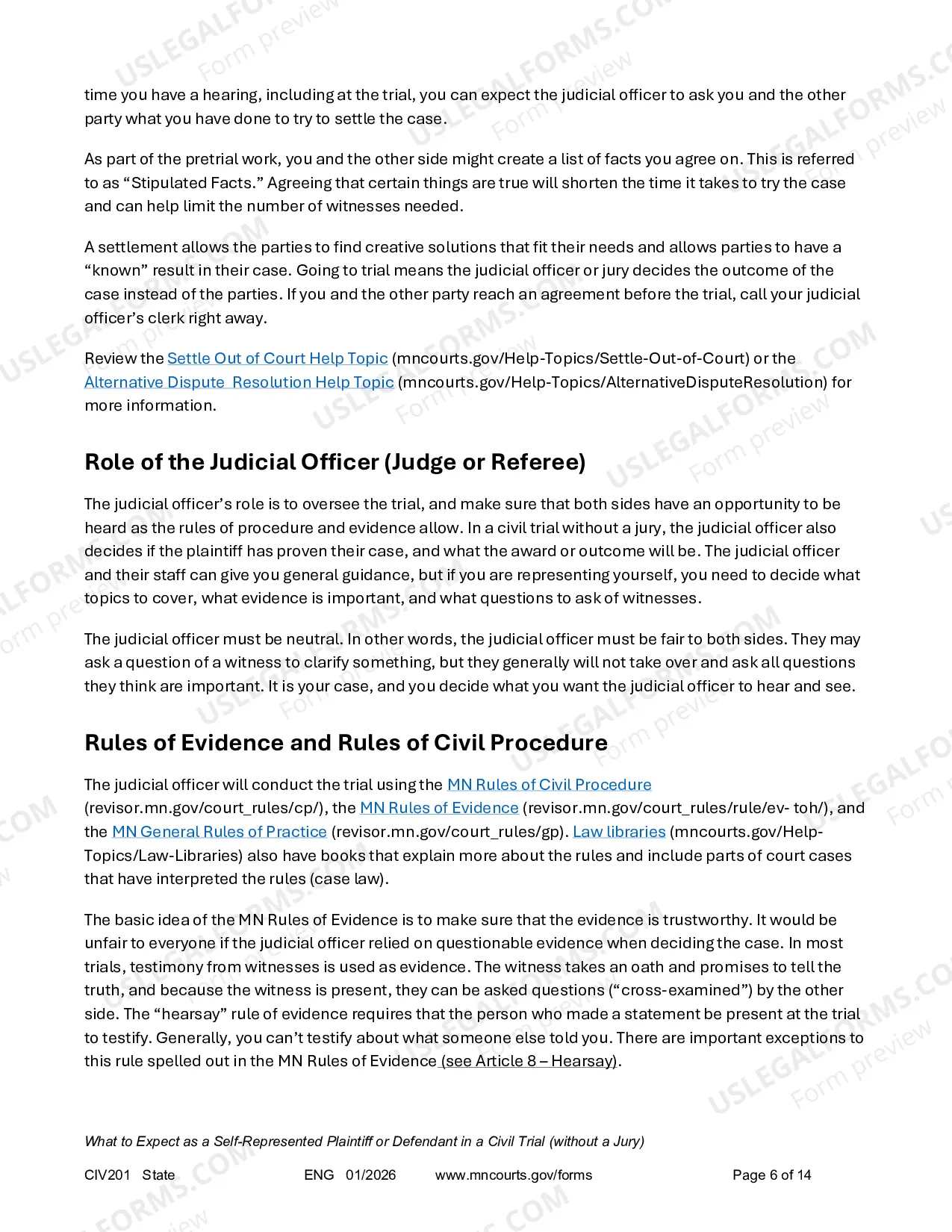 Preview Civil Trial Booklet