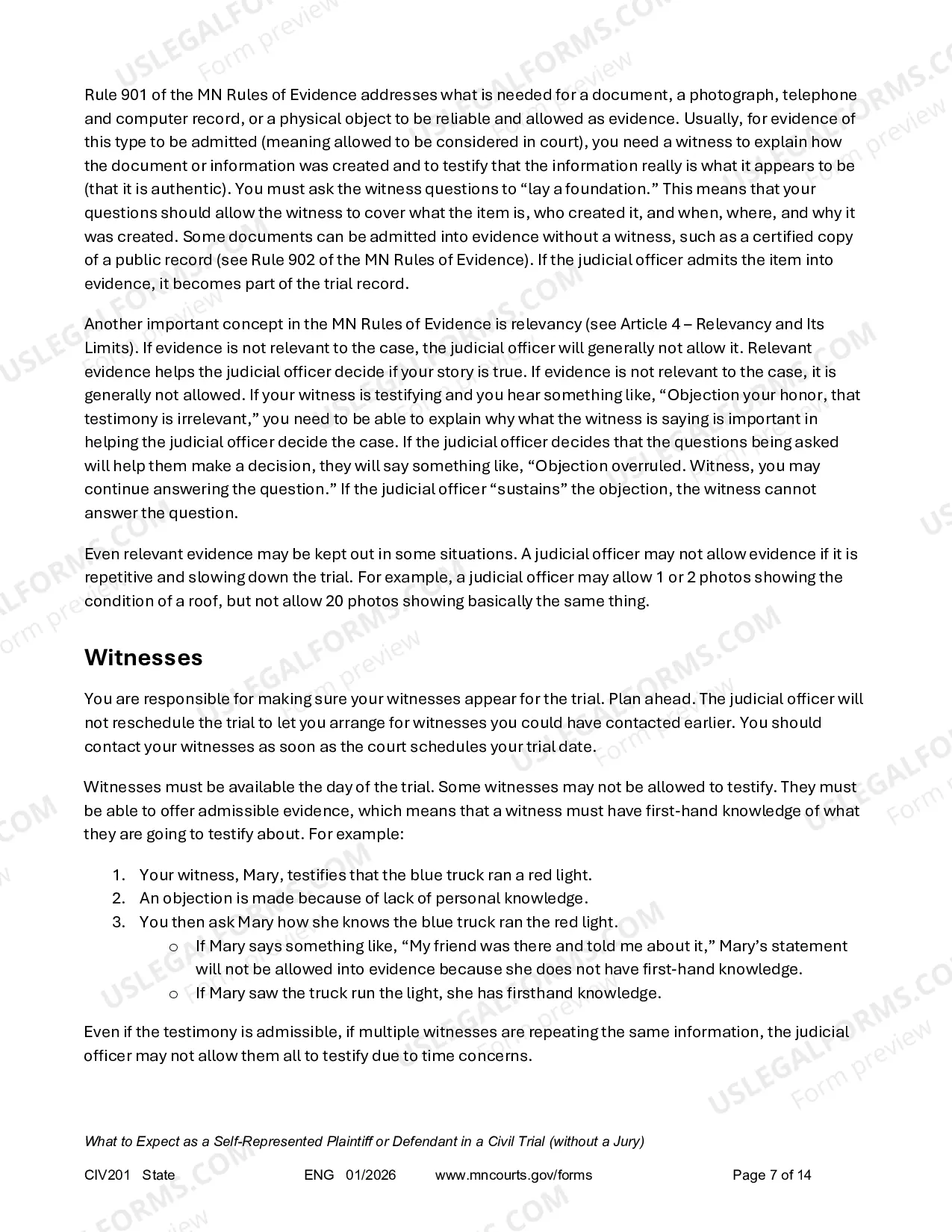 Preview Civil Trial Booklet