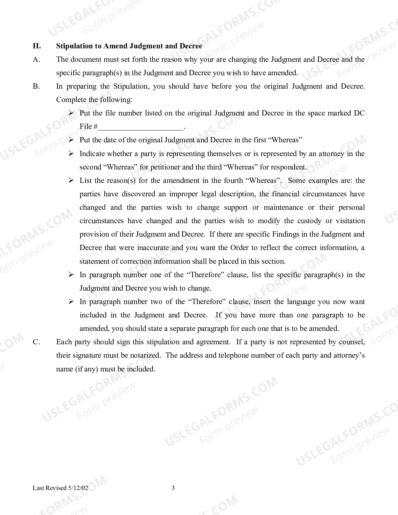Preview Amended Judgment and Decree