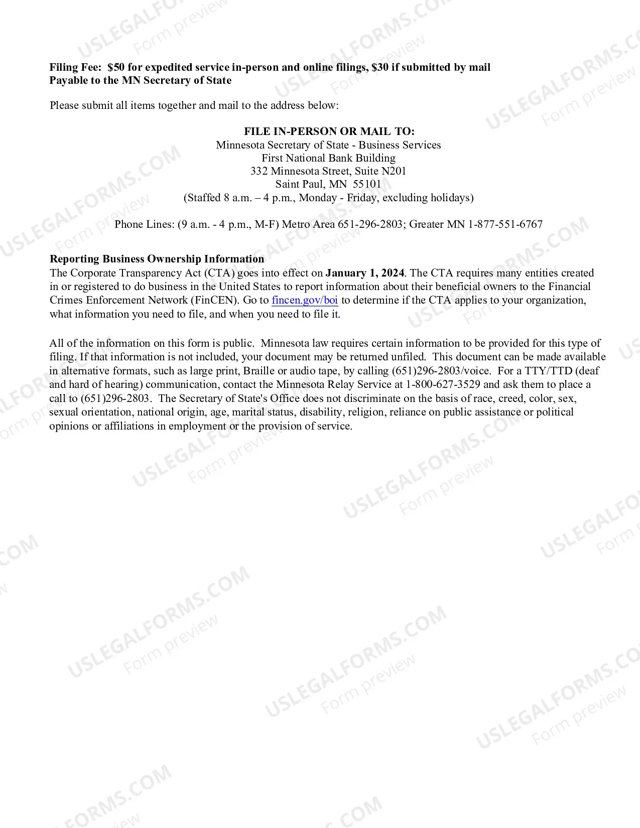 Preview Certificate of Assumed Name