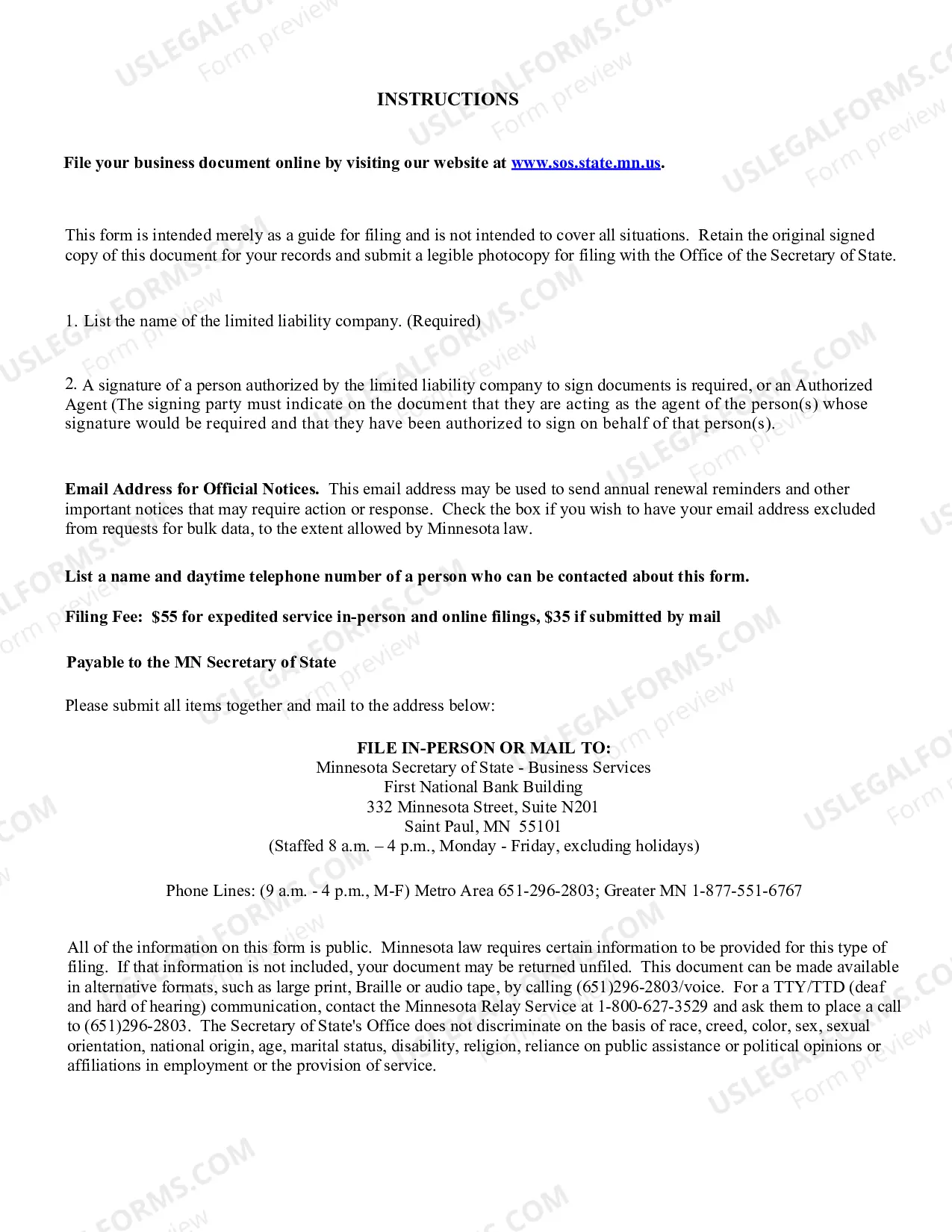 Preview Articles of Dissolution and Termination