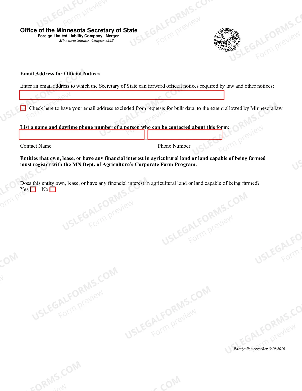 Preview Merger (Foreign LLC)
