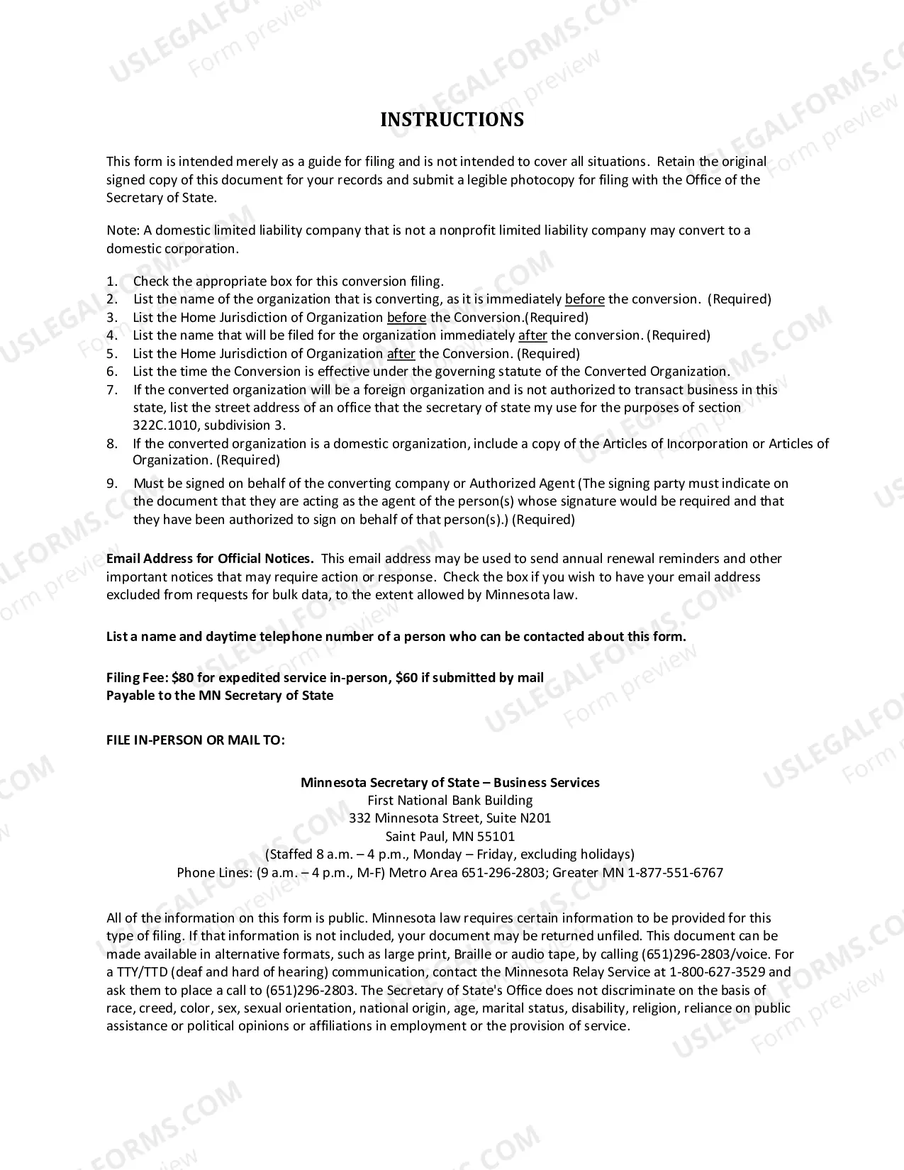 Preview Articles of Conversion under Chapter 322C.pdf