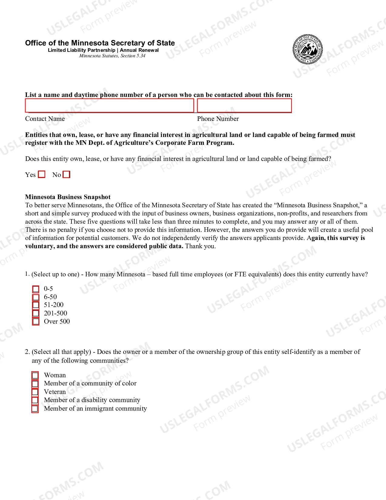 Preview Annual Renewal (LLP)