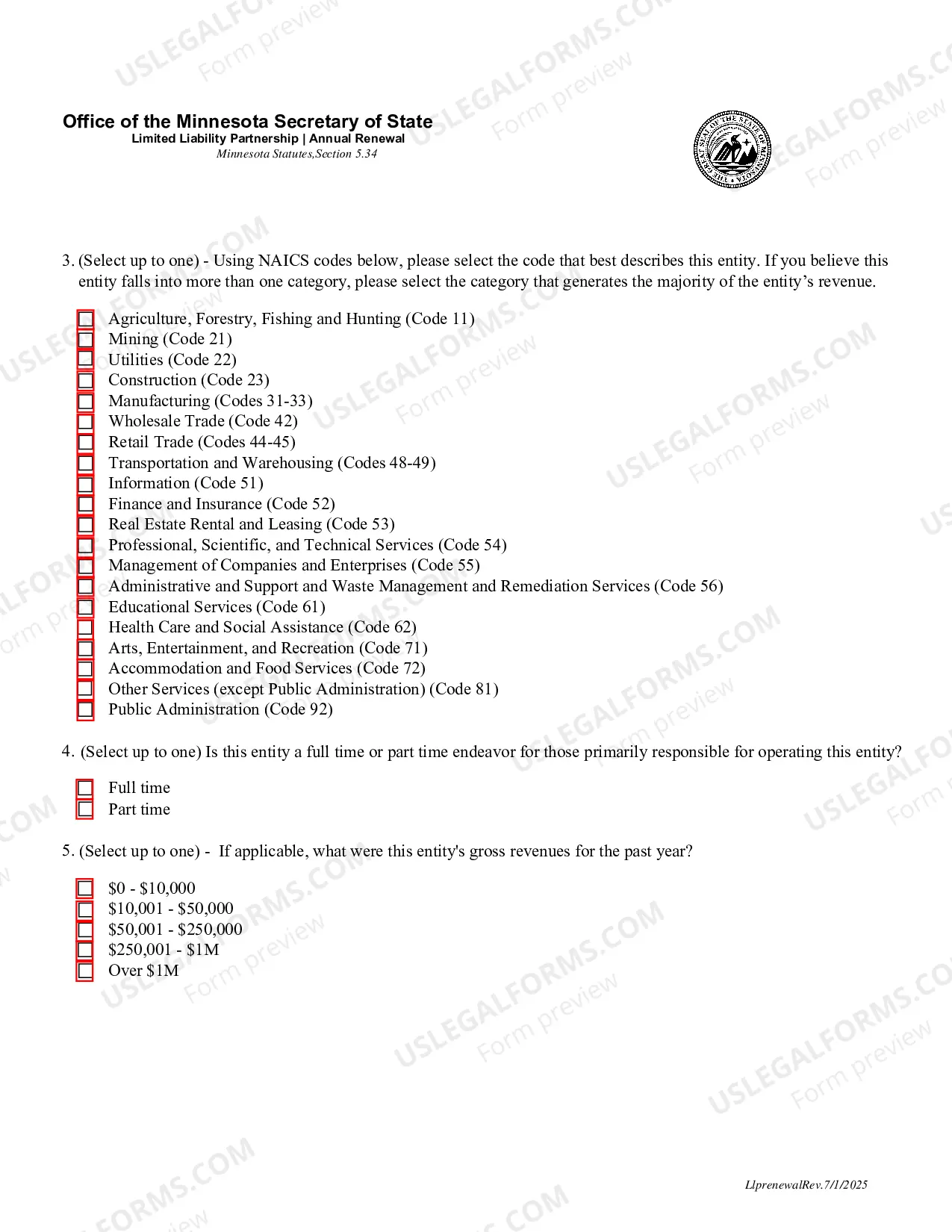 Preview Annual Renewal (LLP)