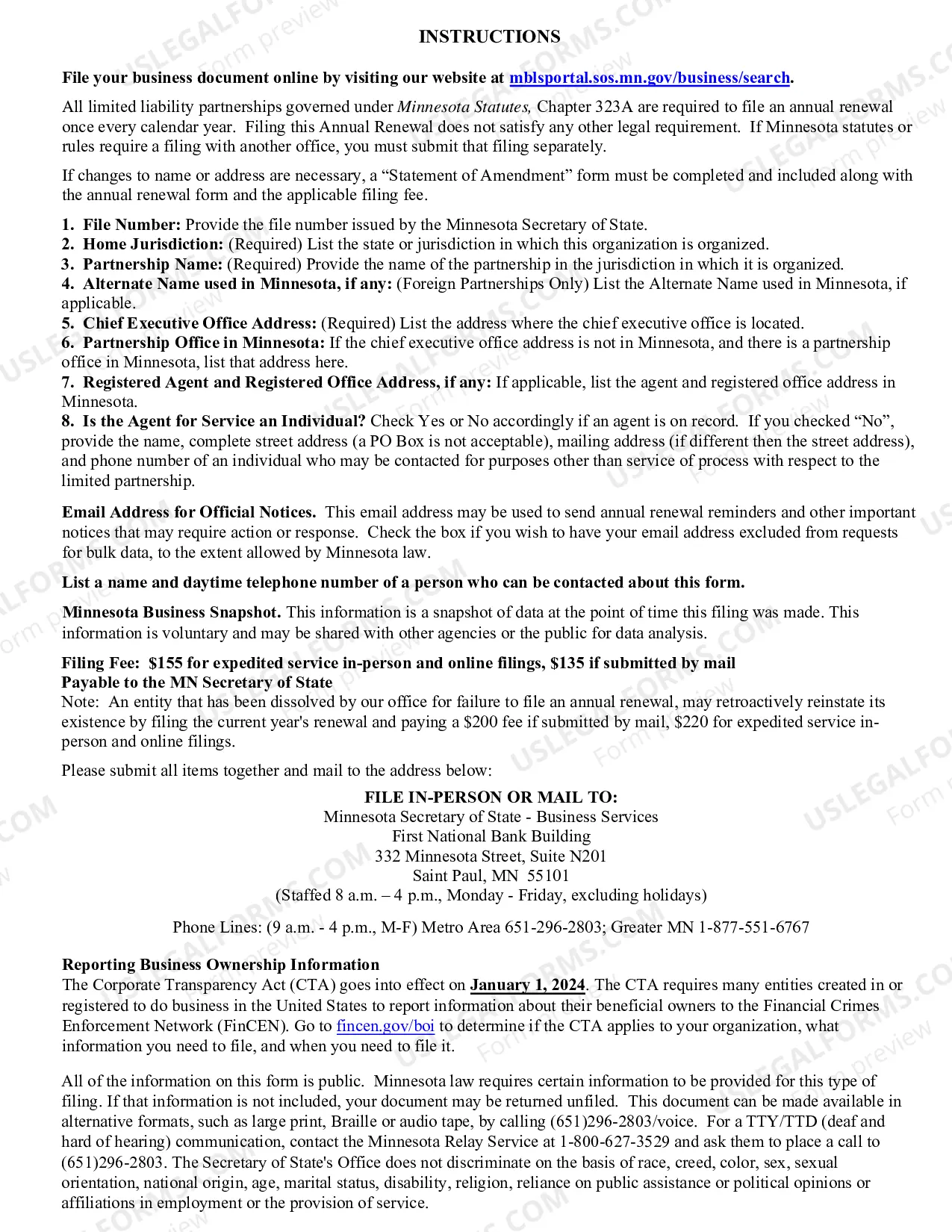 Preview Annual Renewal (LLP)