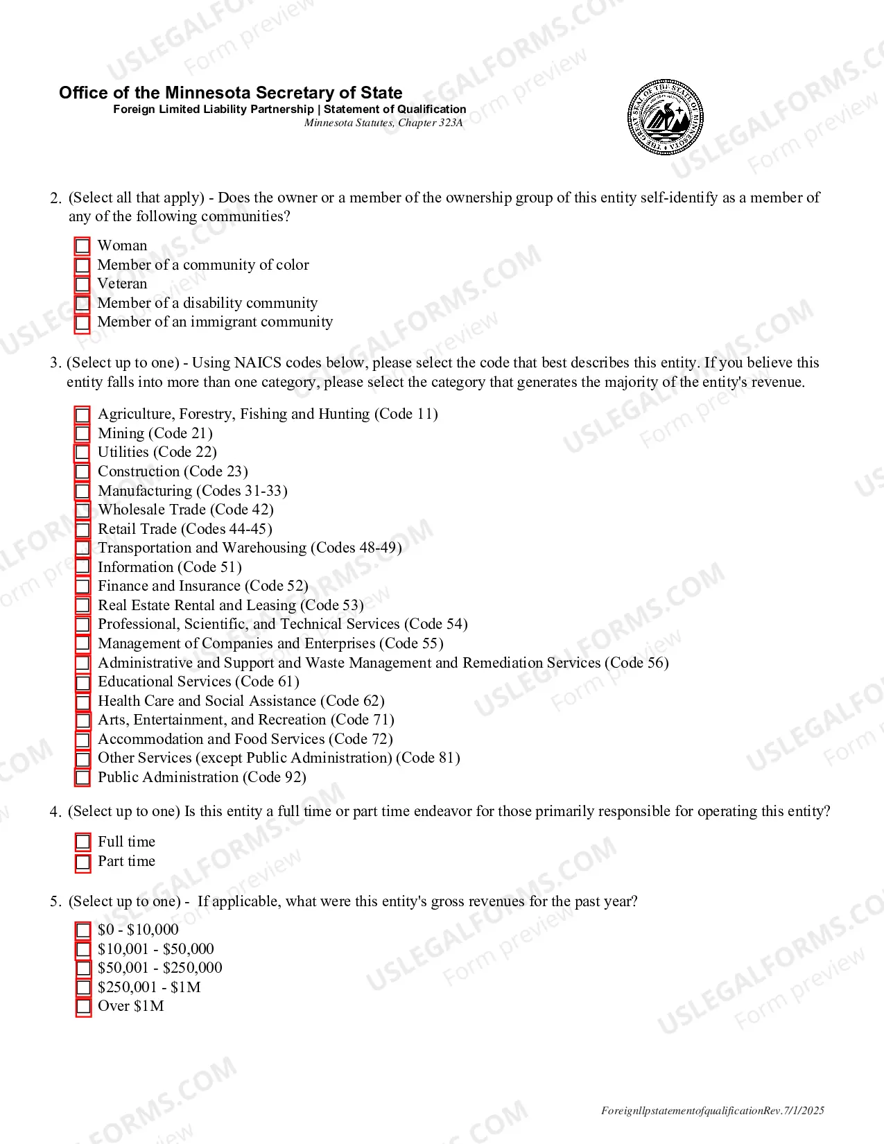 Preview Statement of Qualification (Foreign LLP)
