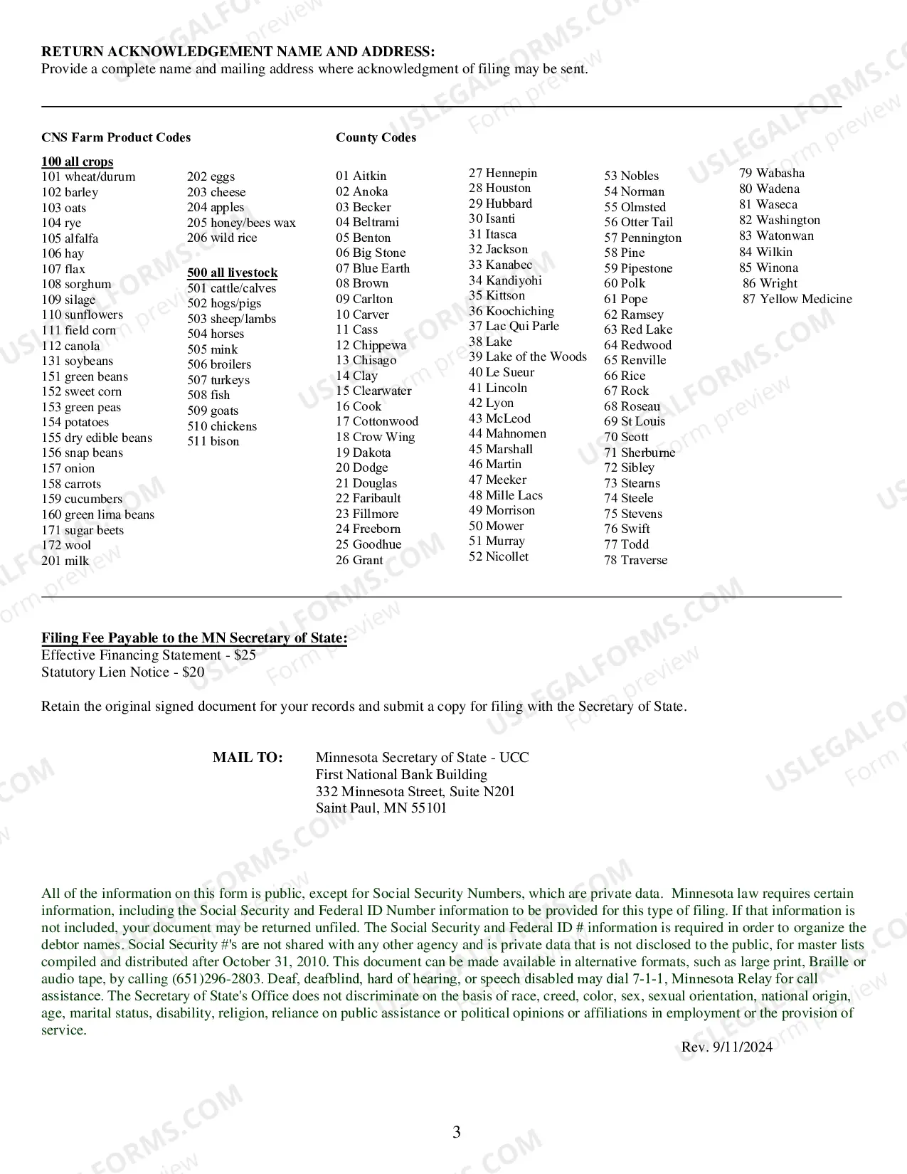 Preview Statutory Lien Notice