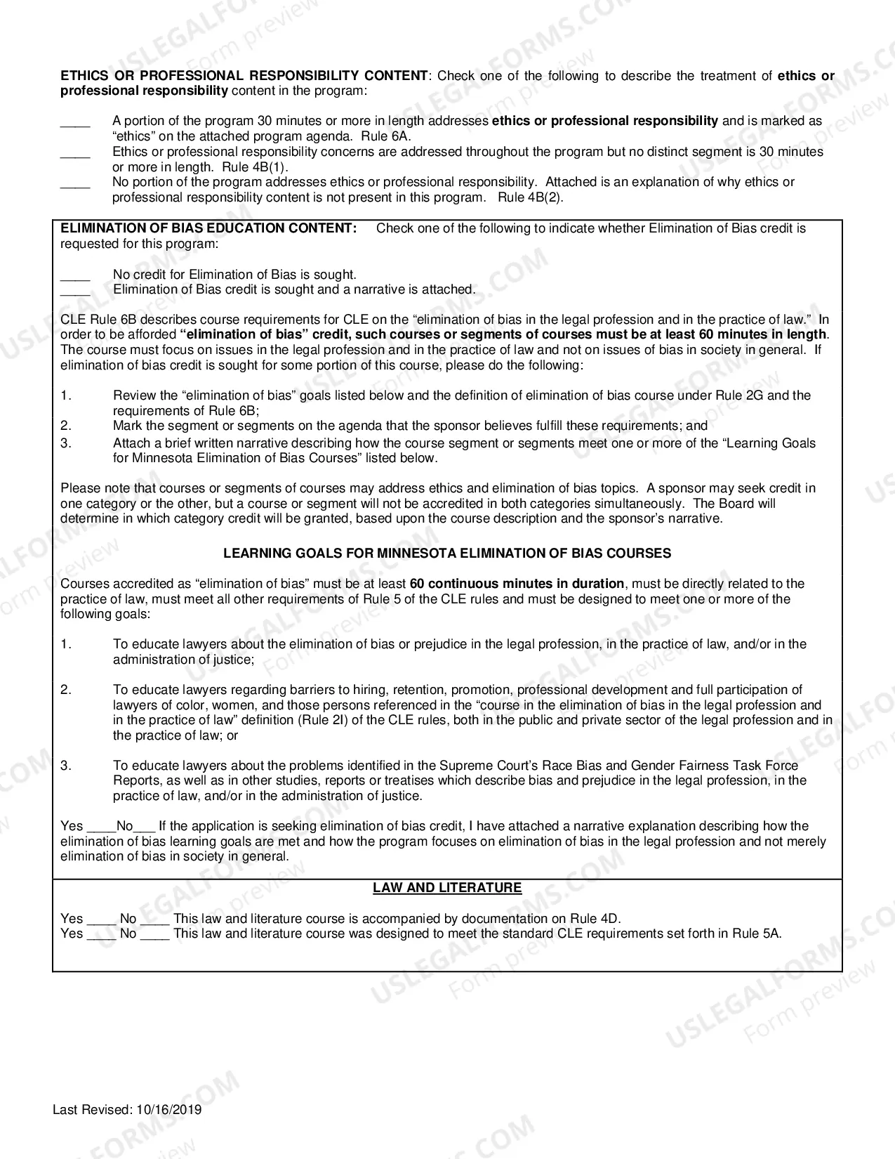 Preview Course Accreditation Form Appendix IB - On Demand Courses