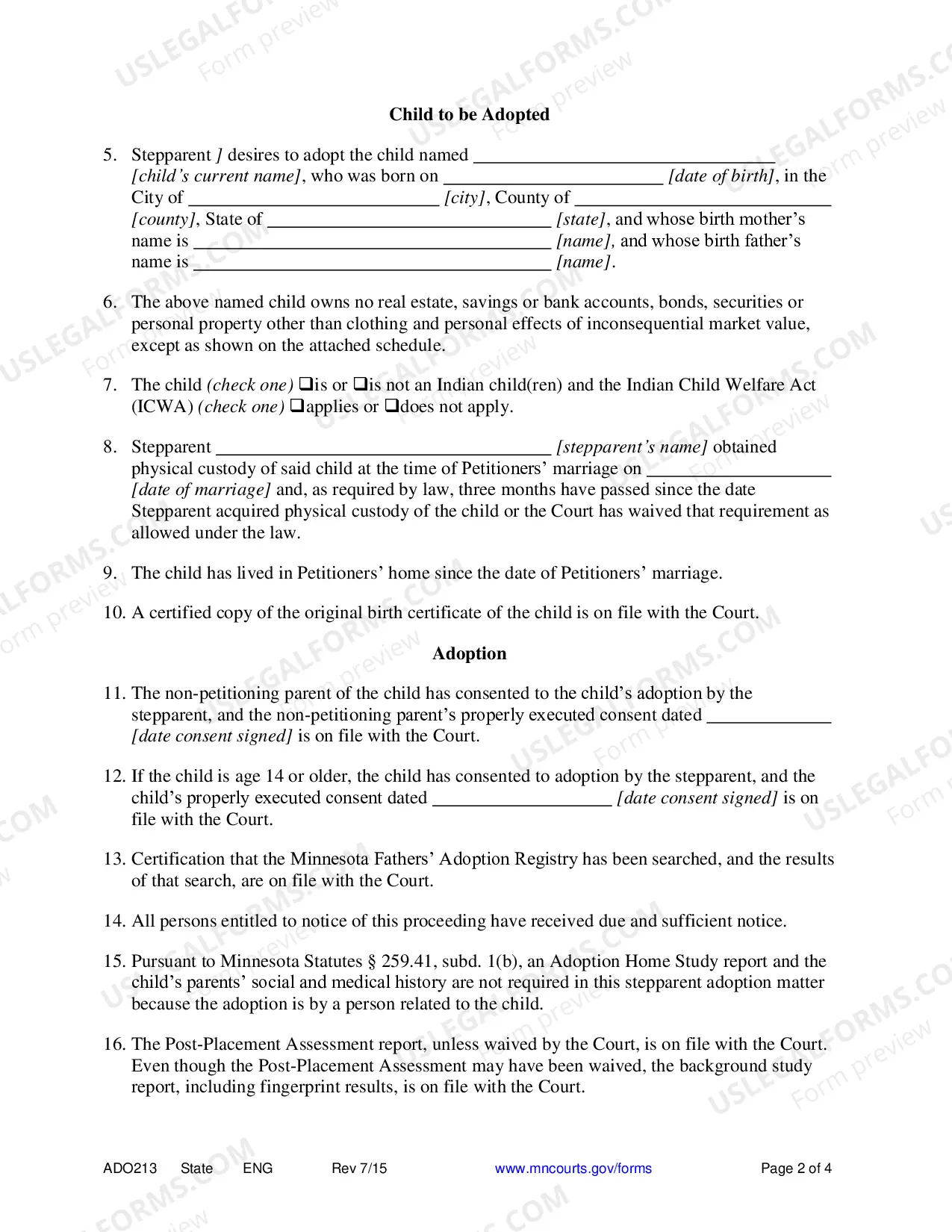 Preview Judgment and Decree of Adoption