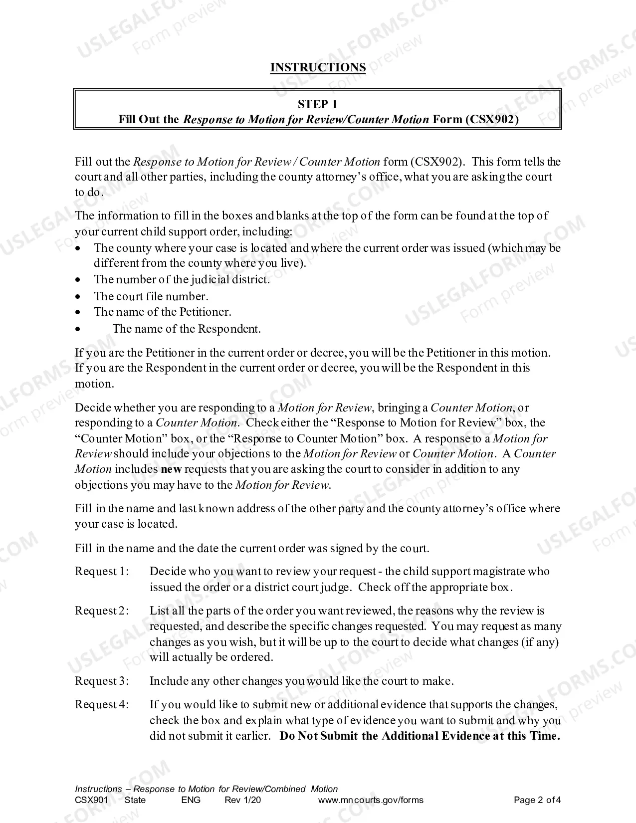 Preview Instructions - Response to Motion for Review/Counter Motion