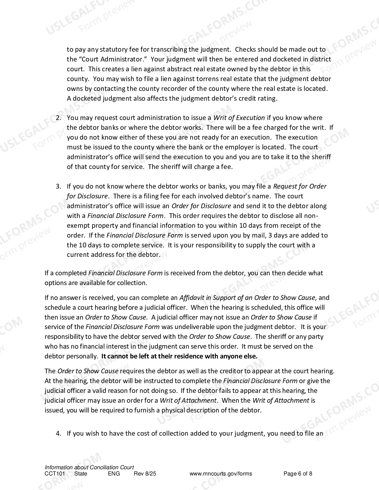 Preview Information About Conciliation Court