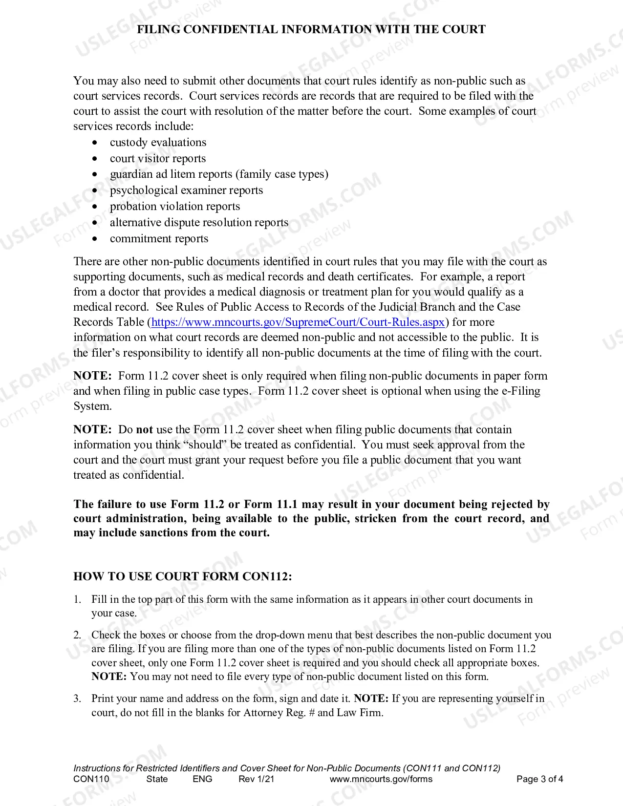 Preview Instructions for Restricted Identifiers and Confidential Financial Source Forms