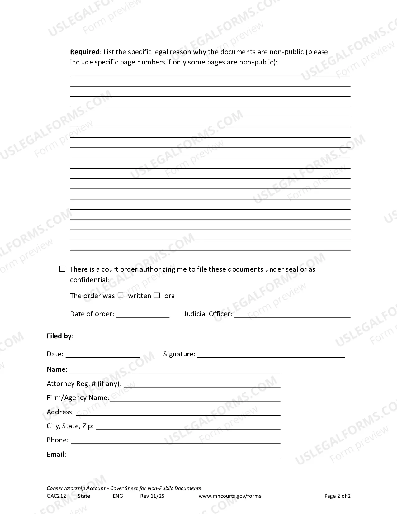 Preview Conservatorship Account Sealed Financial Source Document
